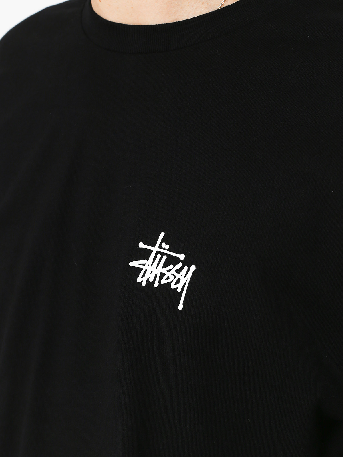 T-shirt Stussy Basic Stussy - czarny (black)