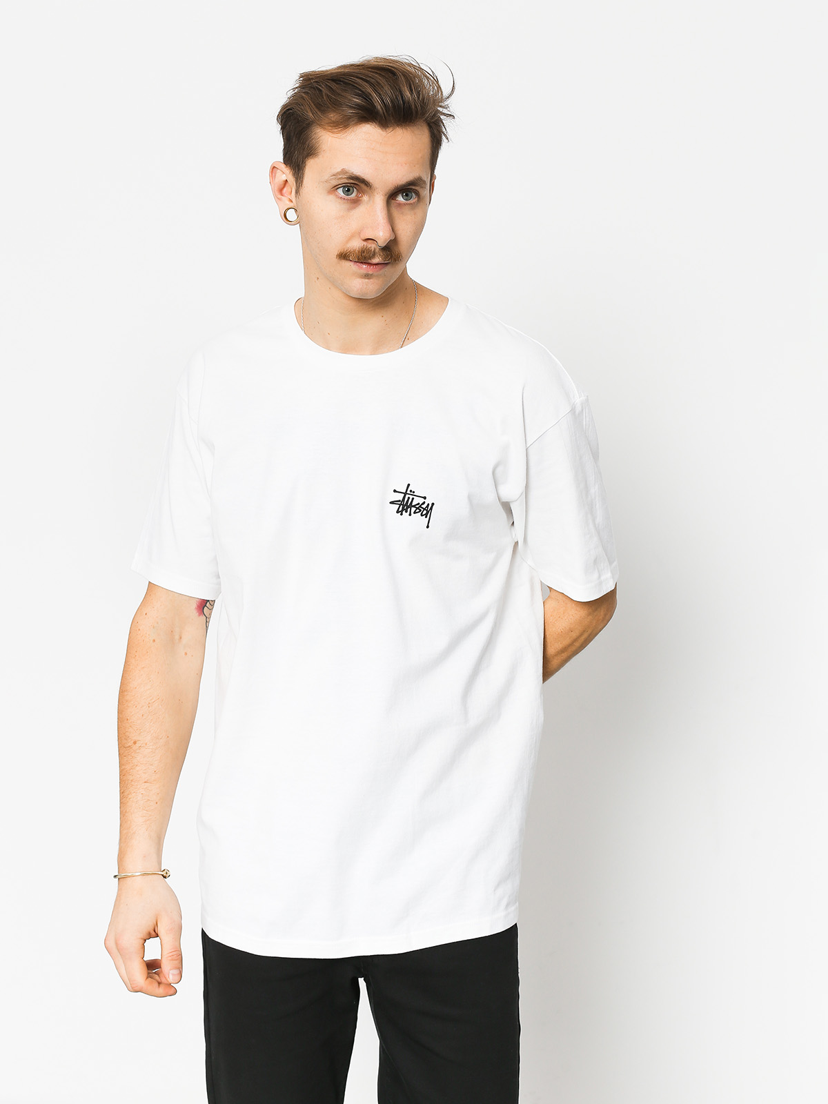 T-shirt Stussy Basic Stussy (white)