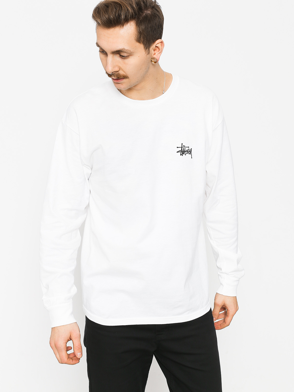 Longsleeve Stussy Basic Stussy (white)