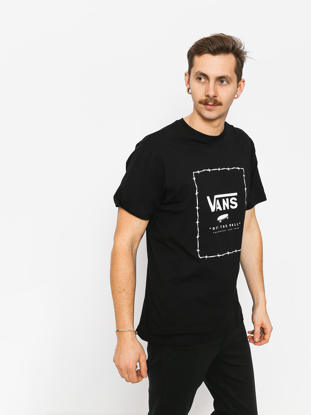 T-shirt Vans Print Box (black/barbed white)