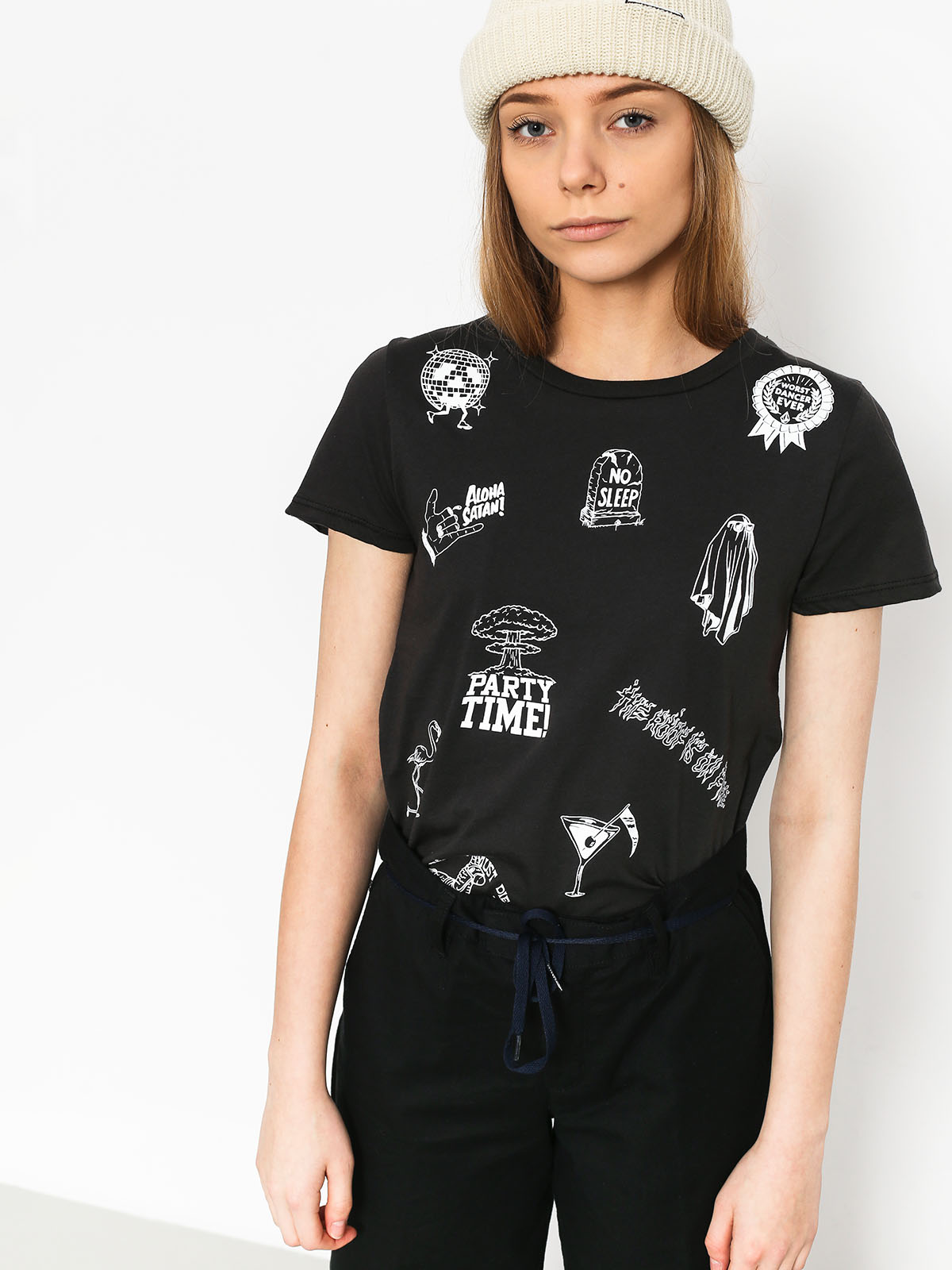 T-shirt Volcom Last Party Wmn (blk)