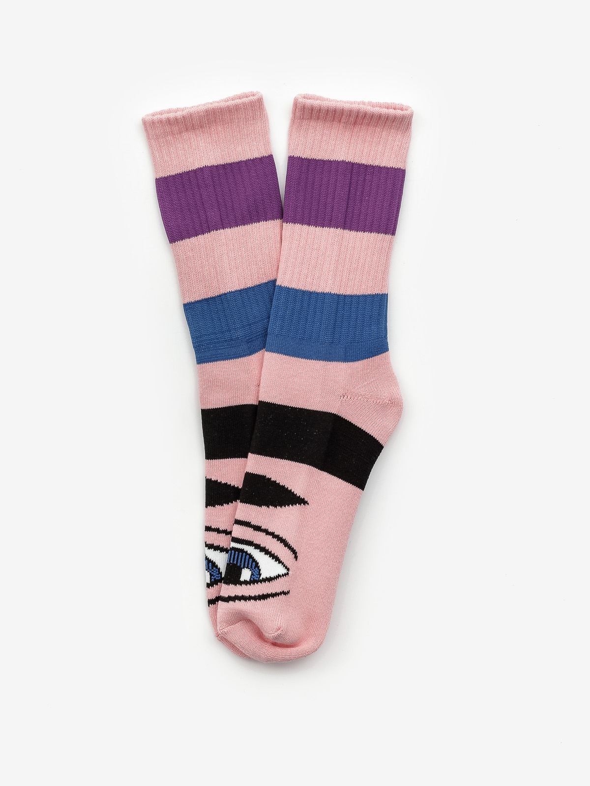 Skarpetki Toy Machine Sect Eye Big Stripe (pink)