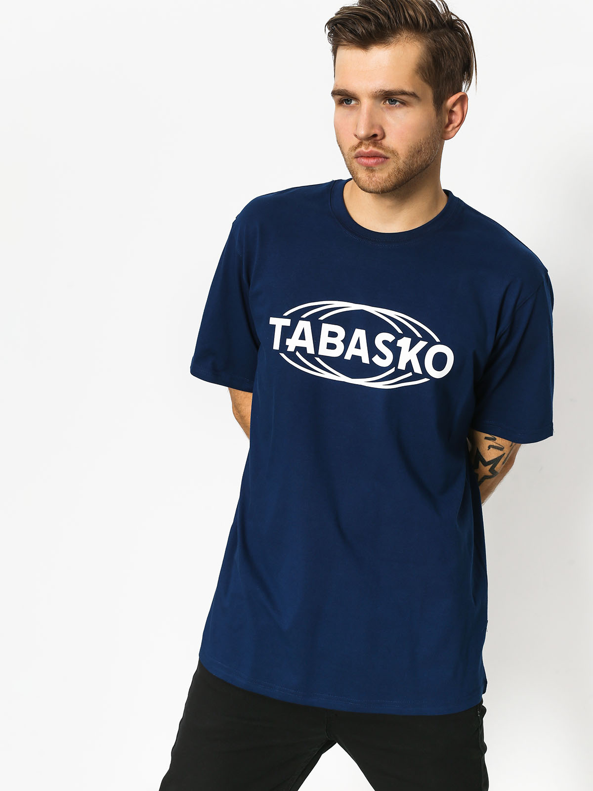 T-shirt Tabasko Globus (navy)