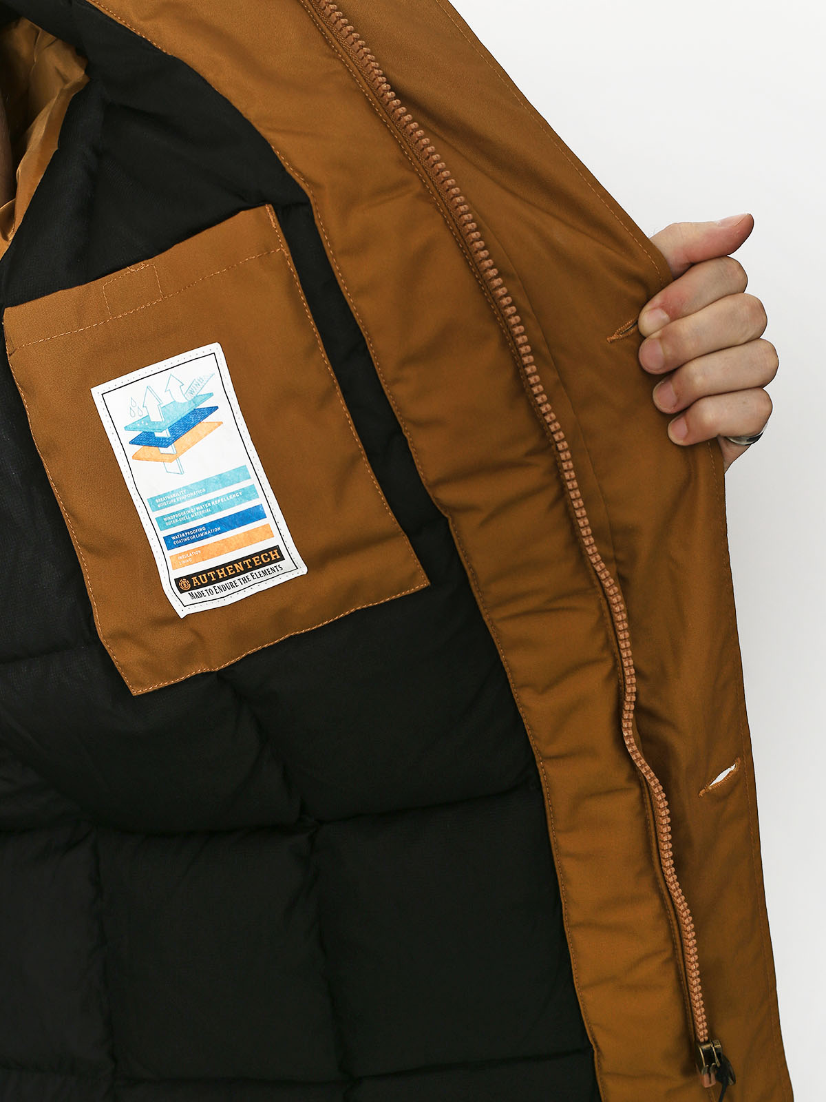 Kurtka Element Explorer Down Parka (gold brown)