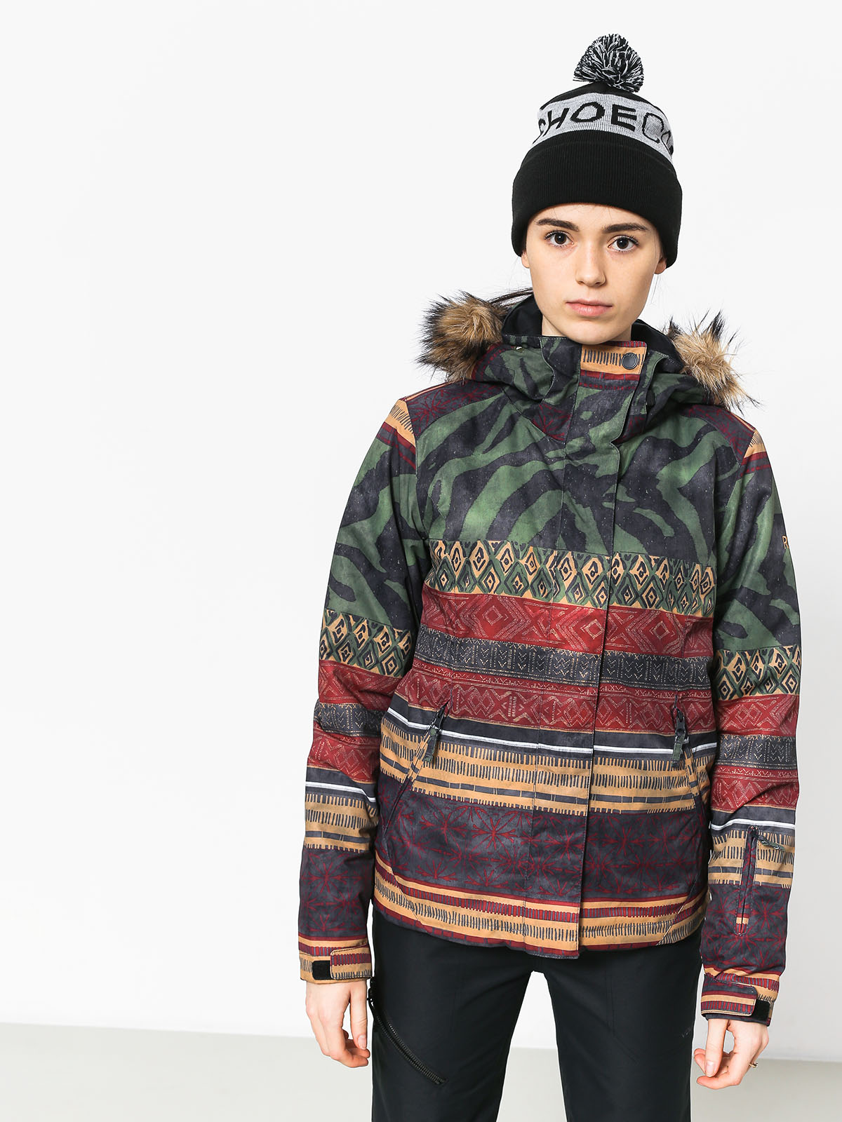 Damska Kurtka snowboardowa Roxy Jet Ski Se (wild ethnic)