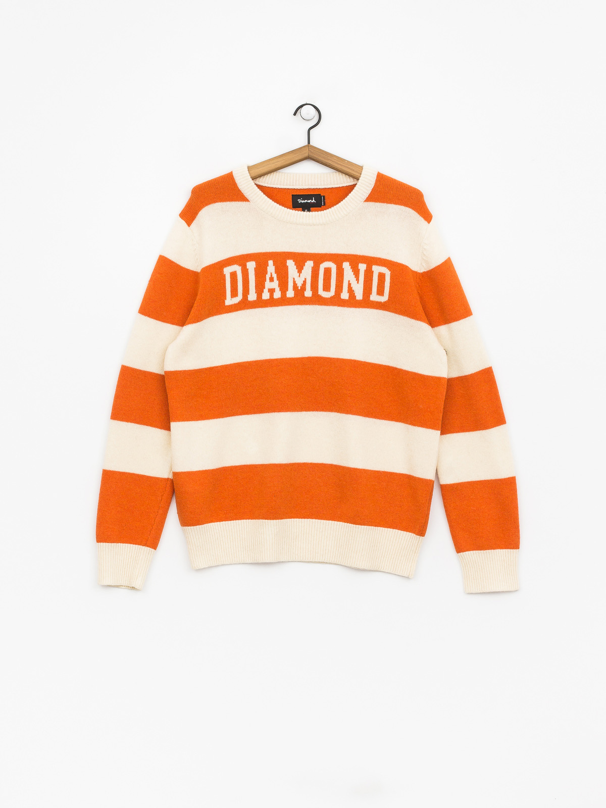 Sweter Diamond Supply Co. Striped Wool (orange)