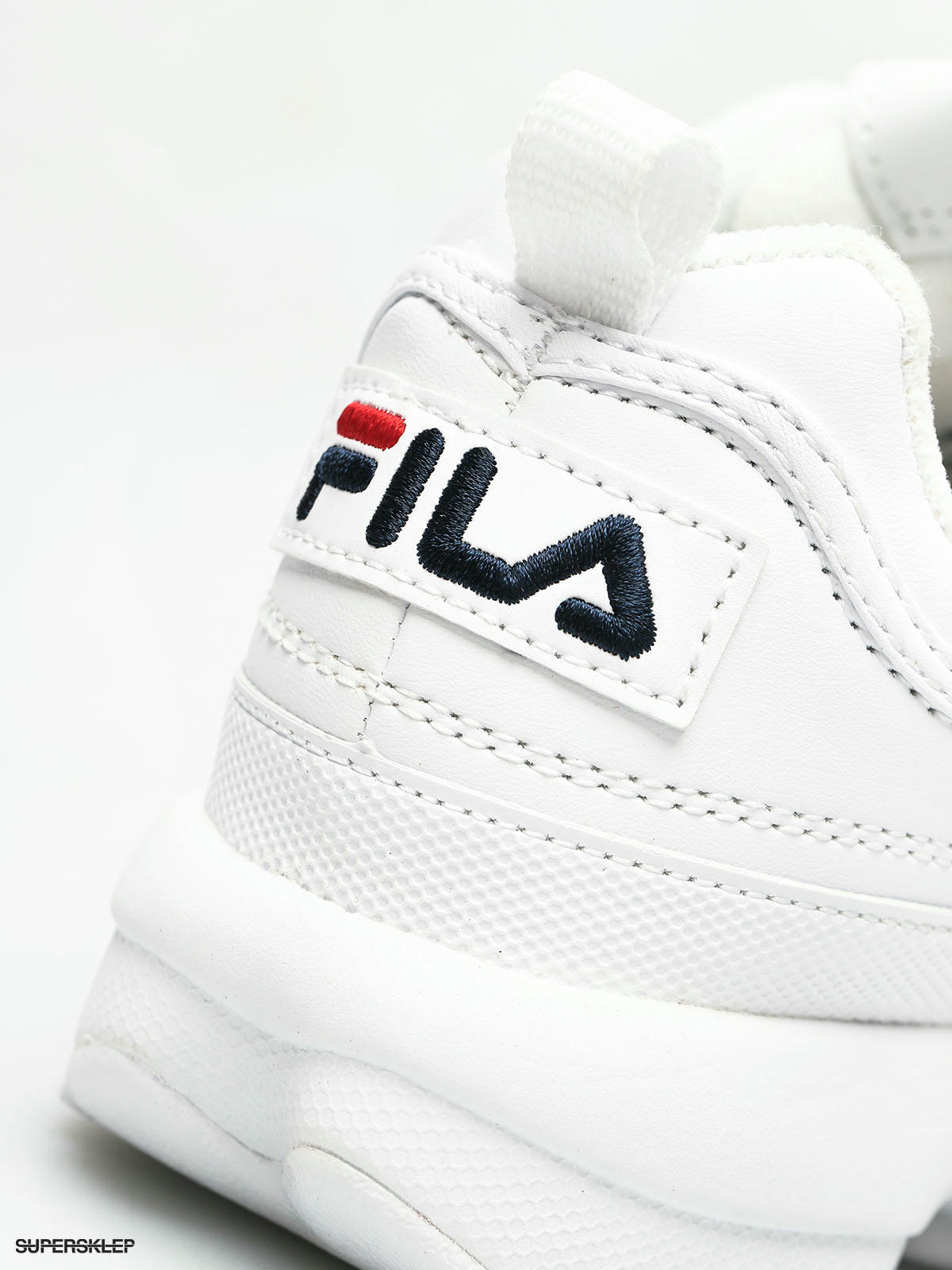 fila disruptor low wmn white