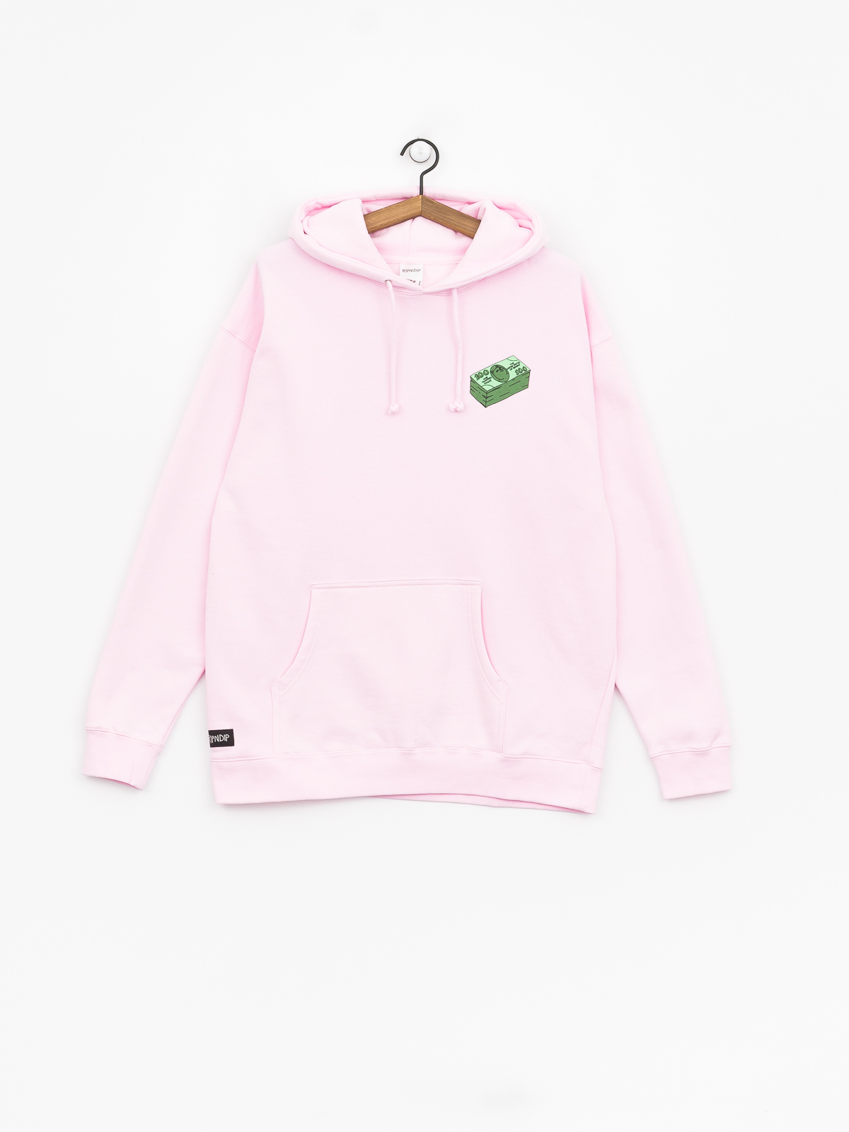 Bluza z kapturem RipNDip Money Talks HD (light pink)