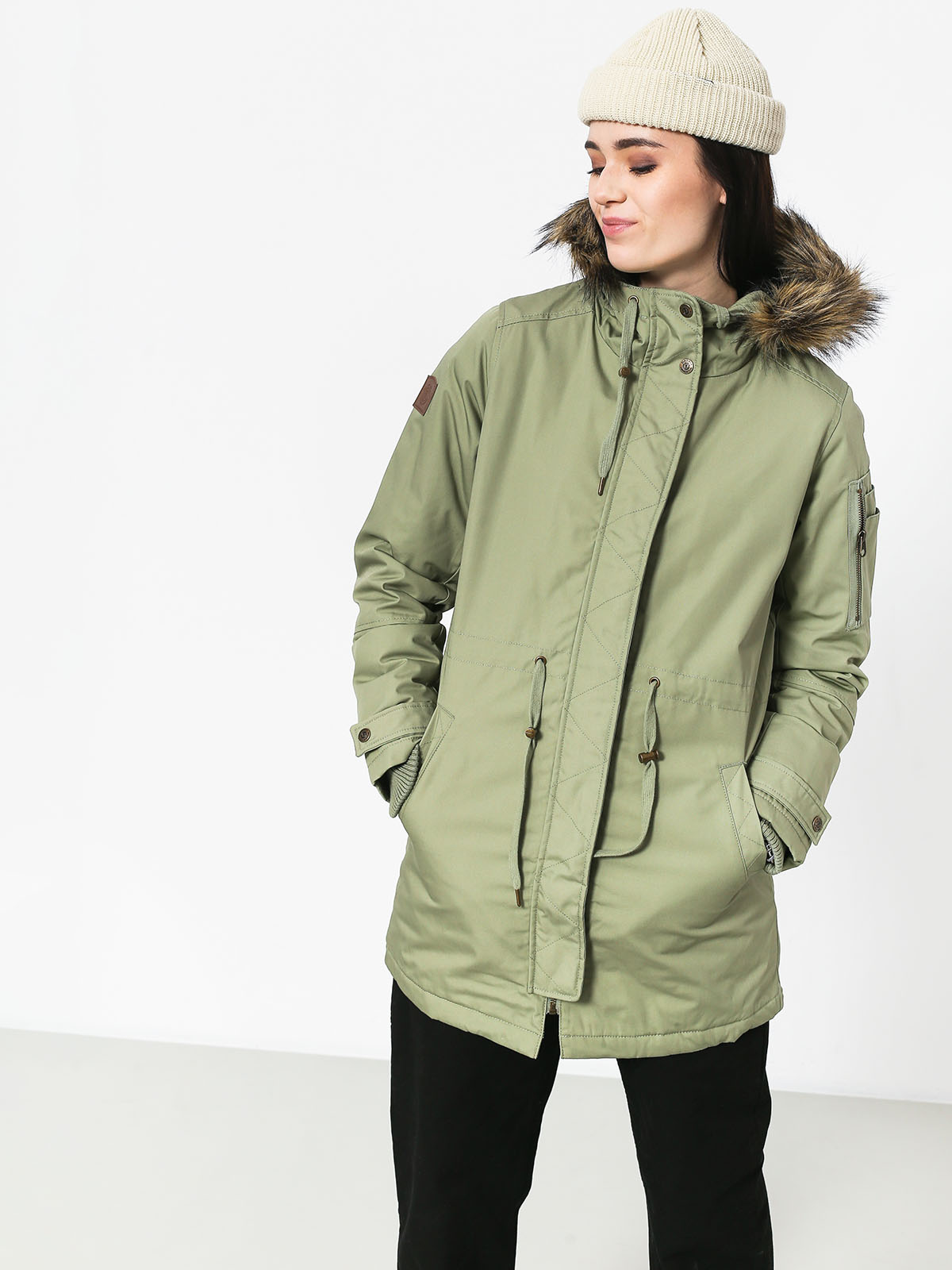 Kurtka Element Curious Wmn (light moss)