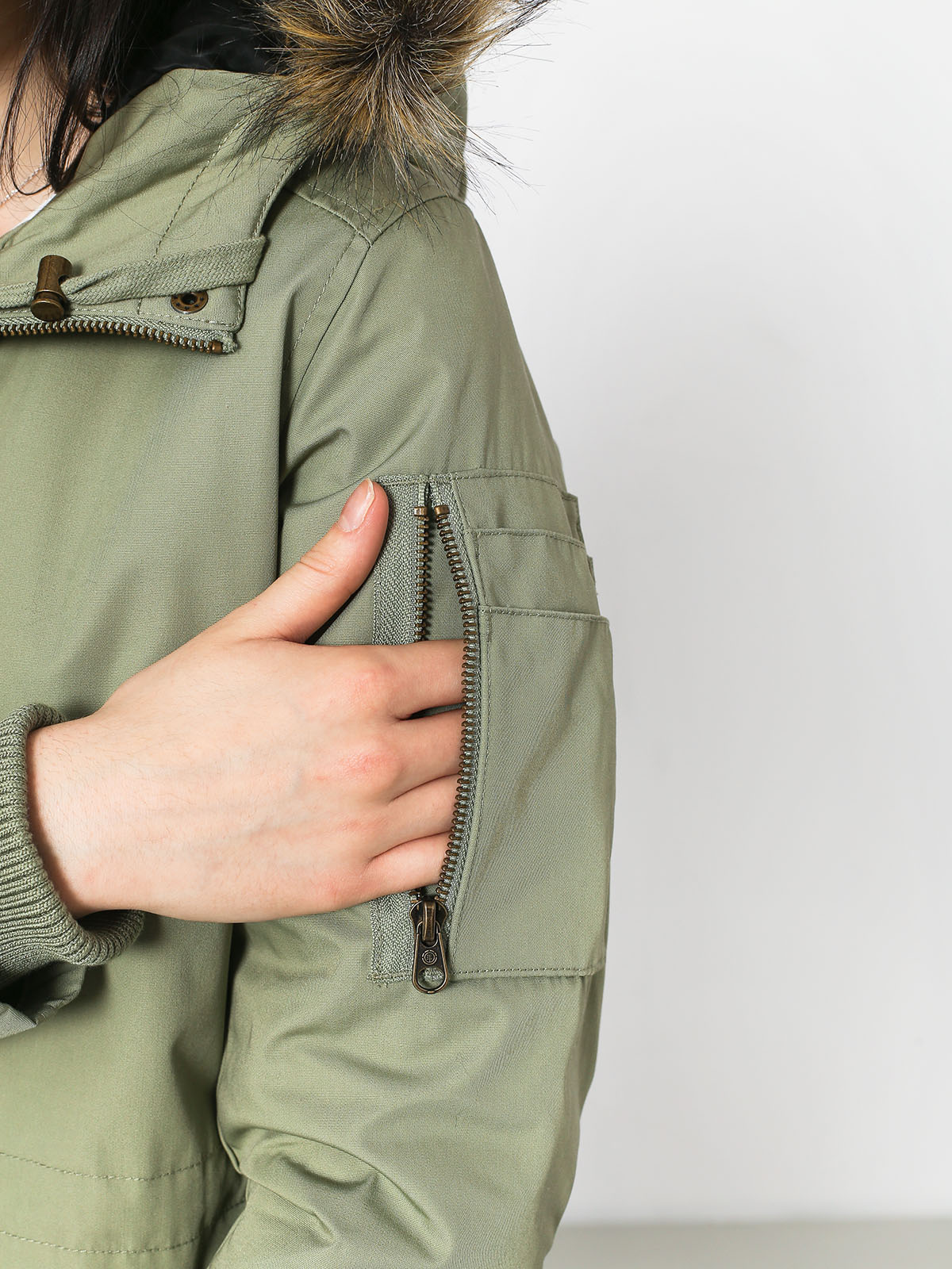 Kurtka Element Curious Wmn (light moss)