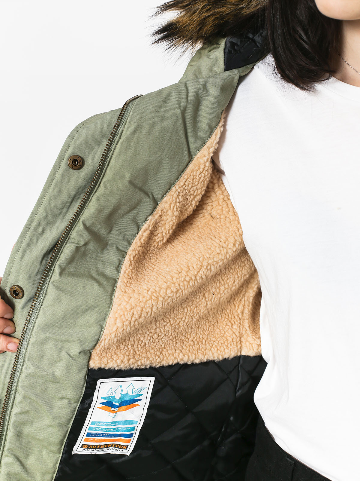 Kurtka Element Curious Wmn (light moss)