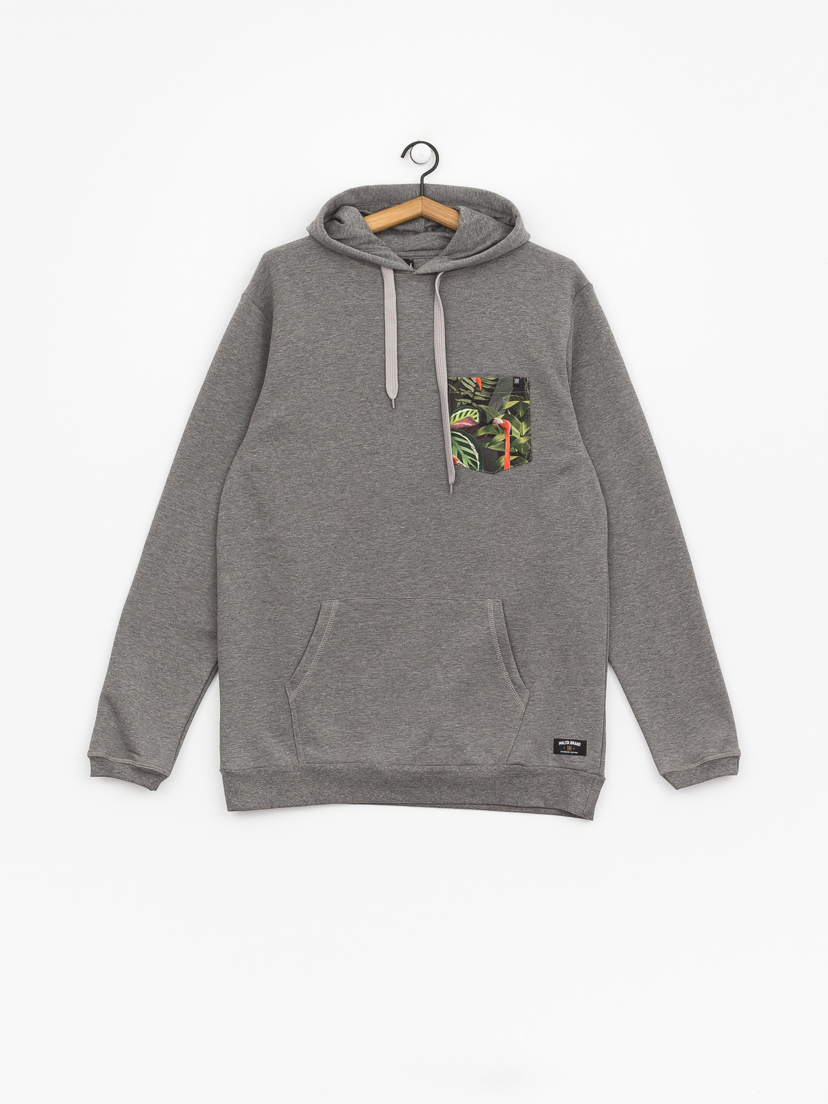Bluza z kapturem Malita Flamingo Pocket (heathergrey)