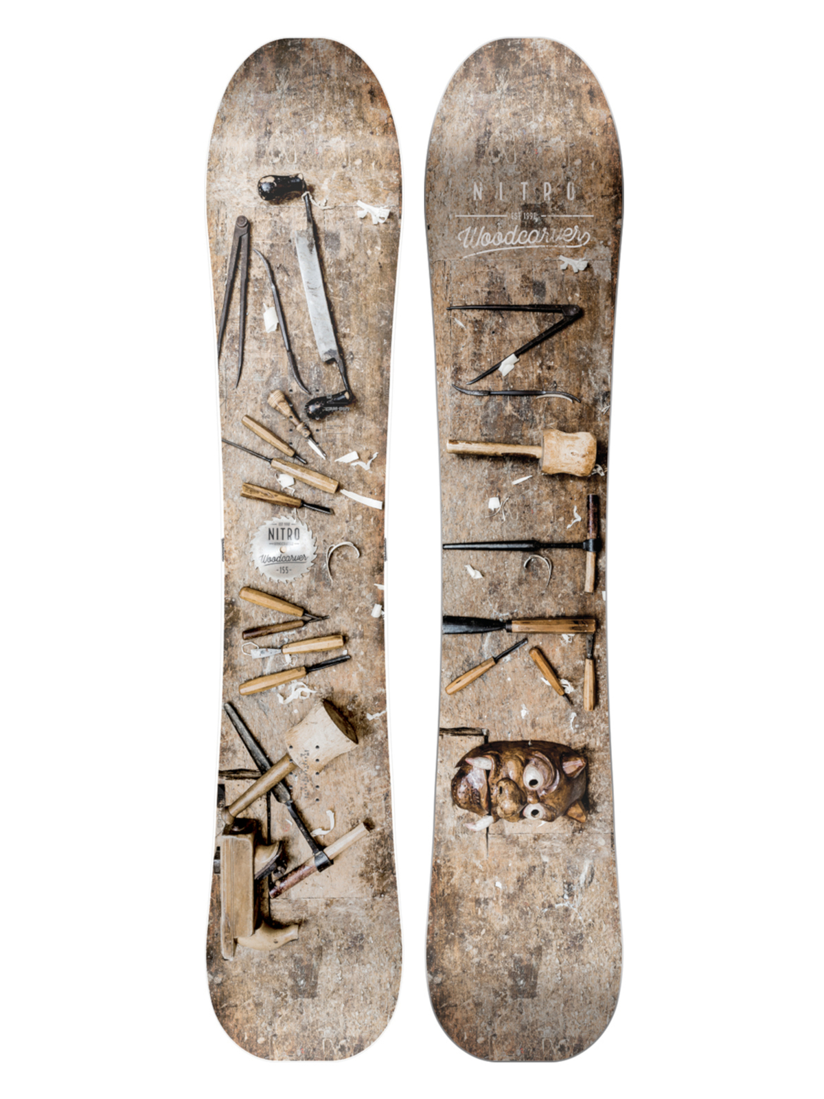Męska Deska snowboardowa Nitro Woodcarver (multi)