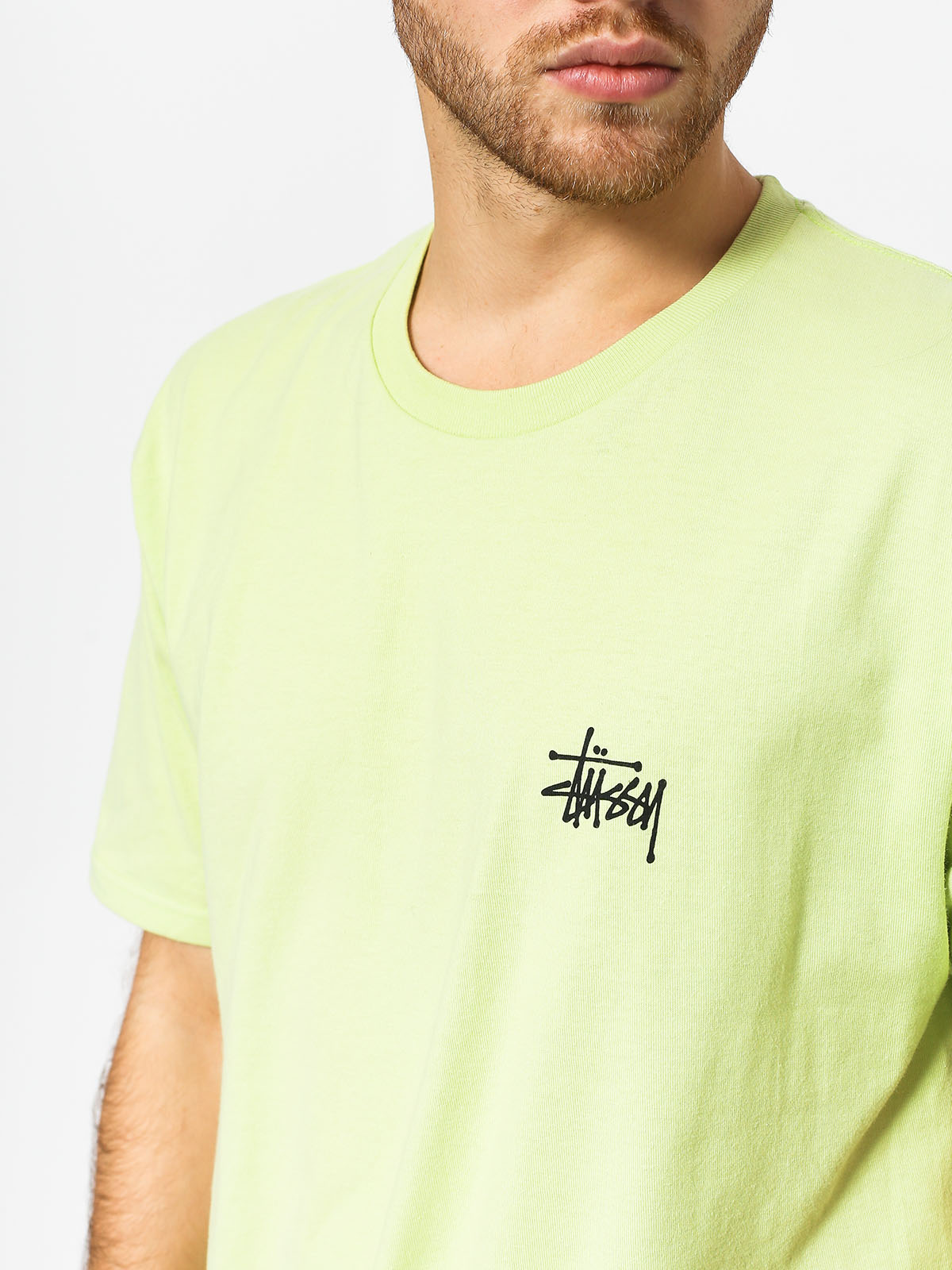 T-shirt Stussy Basic Stussy (pale green)