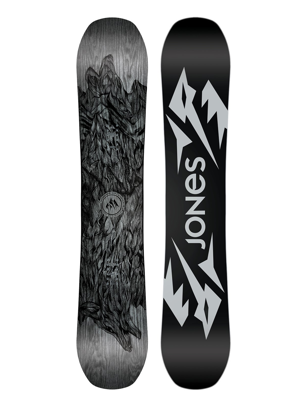 Męska Deska snowboardowa Jones Snowboards Ultra Mountain Twin (black/white)