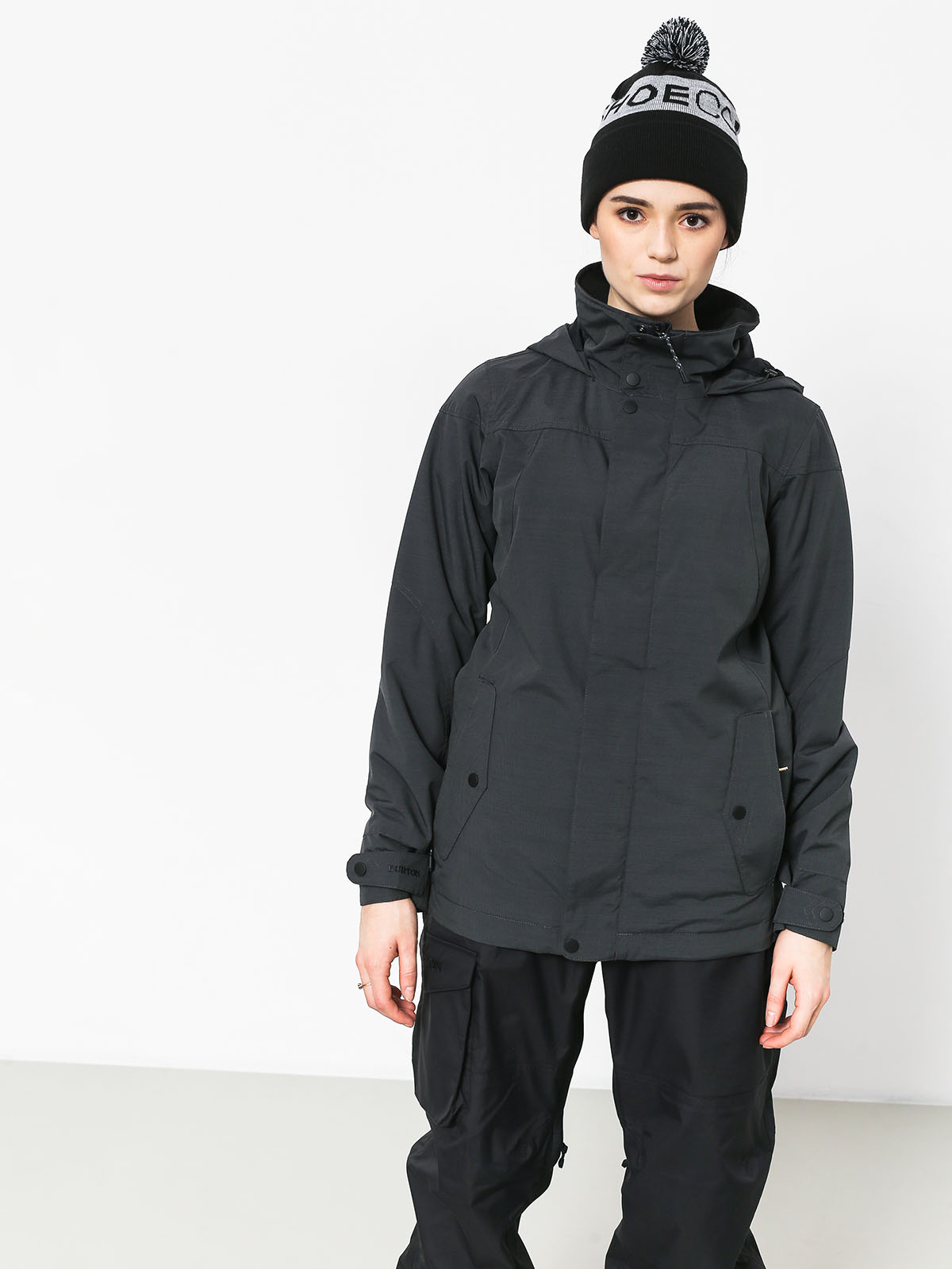 Damska Kurtka snowboardowa Burton Jet Set (true black heather)