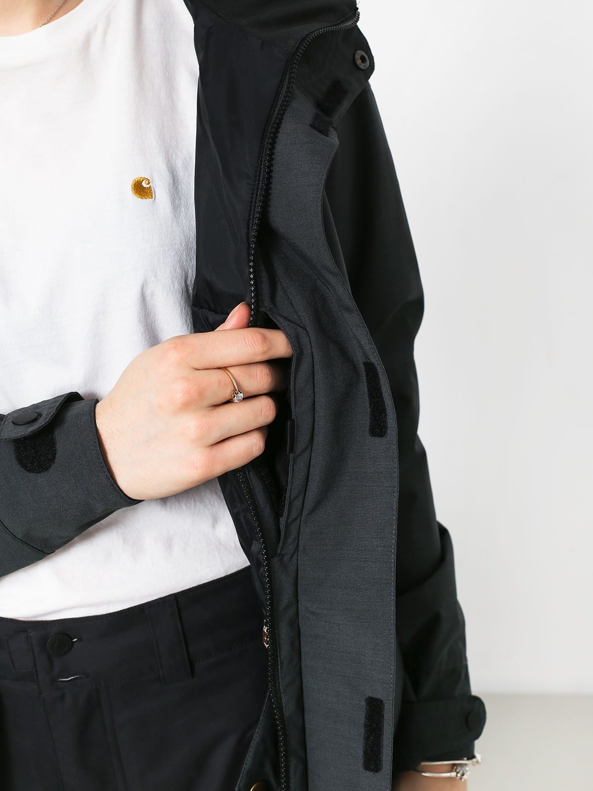 Damska Kurtka snowboardowa Burton Jet Set (true black heather)