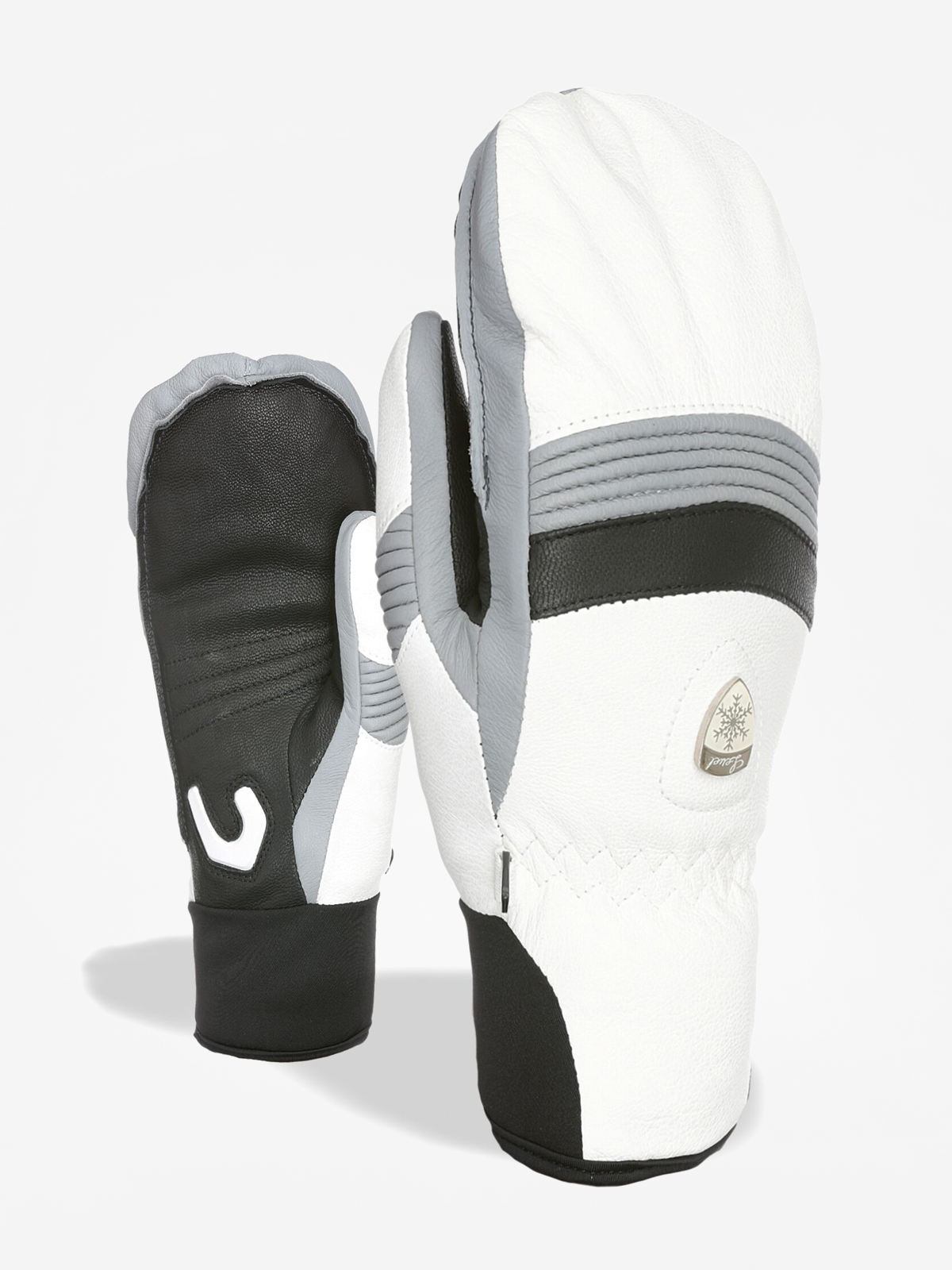 Rękawice Level Off Piste Leather Mitt Wmn (white)