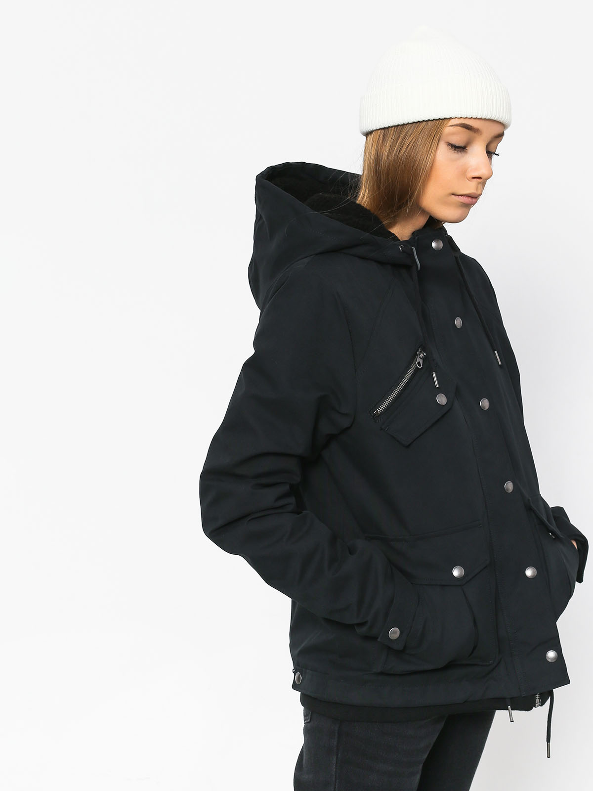 Kurtka Volcom Walk On By Short Wmn (blk)