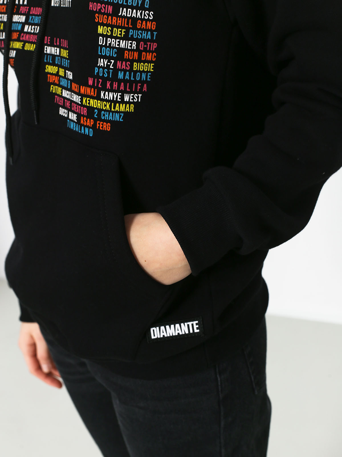 Bluza z kapturem Diamante Wear Hip Hop 45 (black)