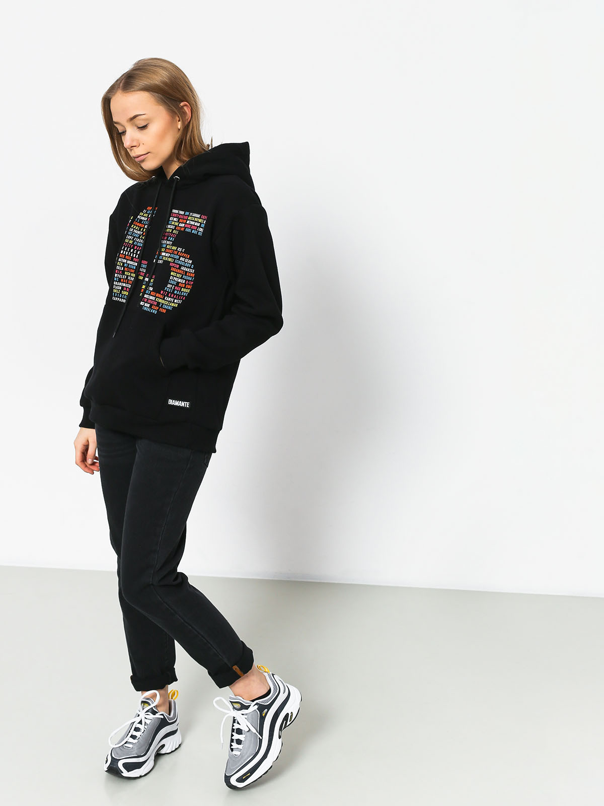 Bluza z kapturem Diamante Wear Hip Hop 45 (black)