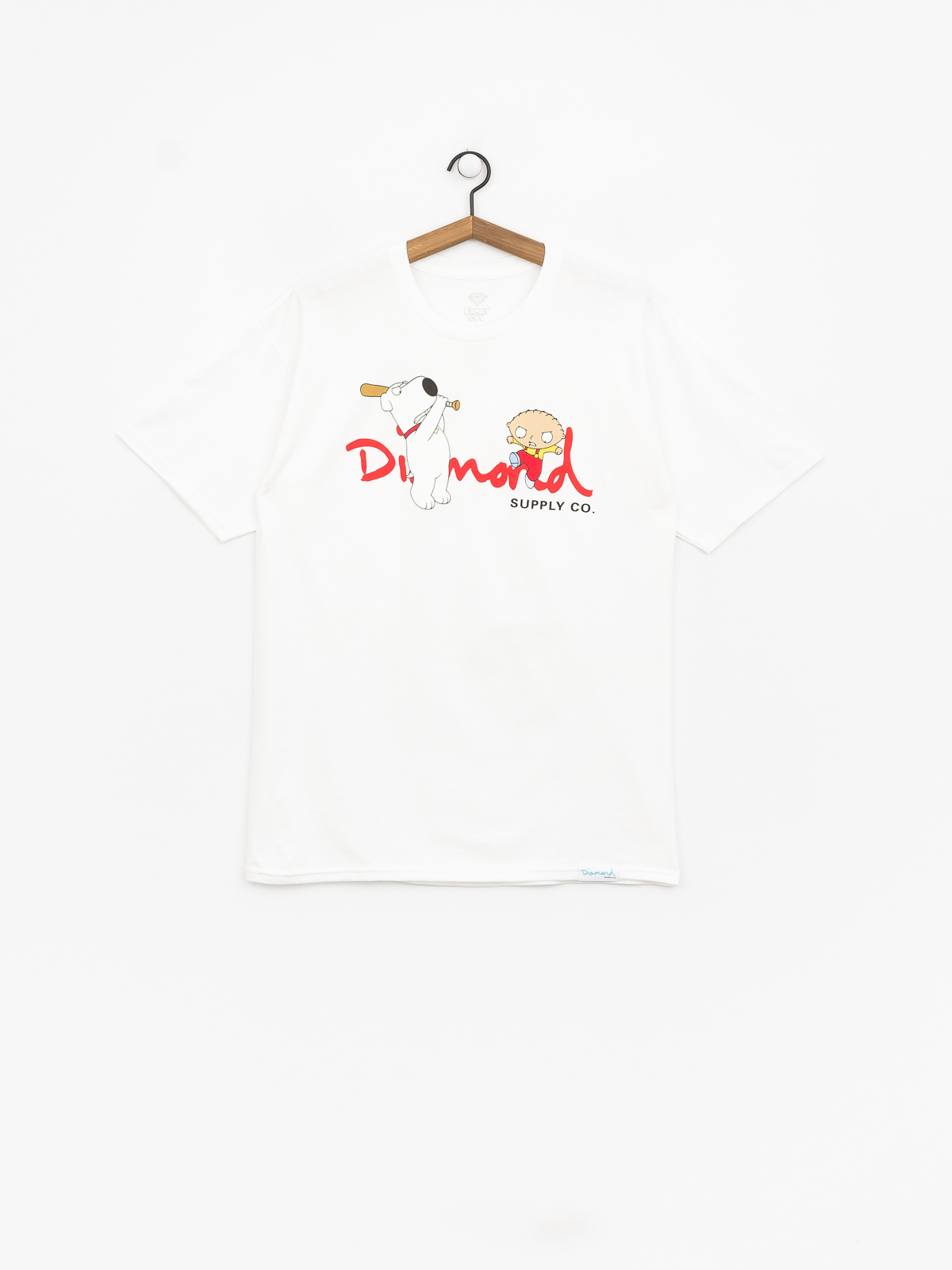 T-shirt Diamond Supply Co. Family Guy Og Script (white)