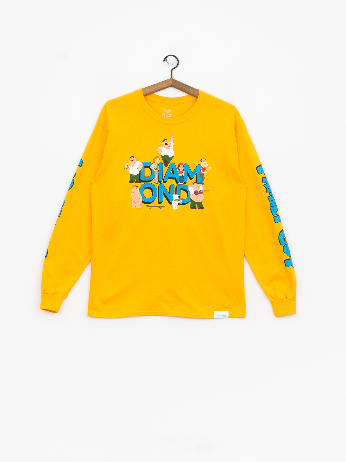 Longsleeve Diamond Supply Co. Diamond X Family Guy (yellow)