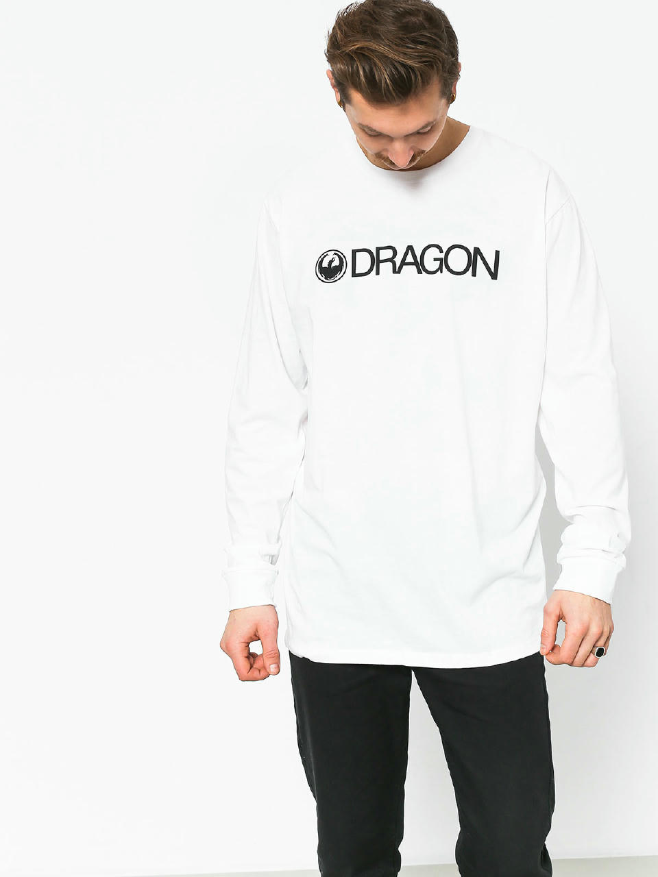 Longsleeve Dragon Trademark Staple Line (white)