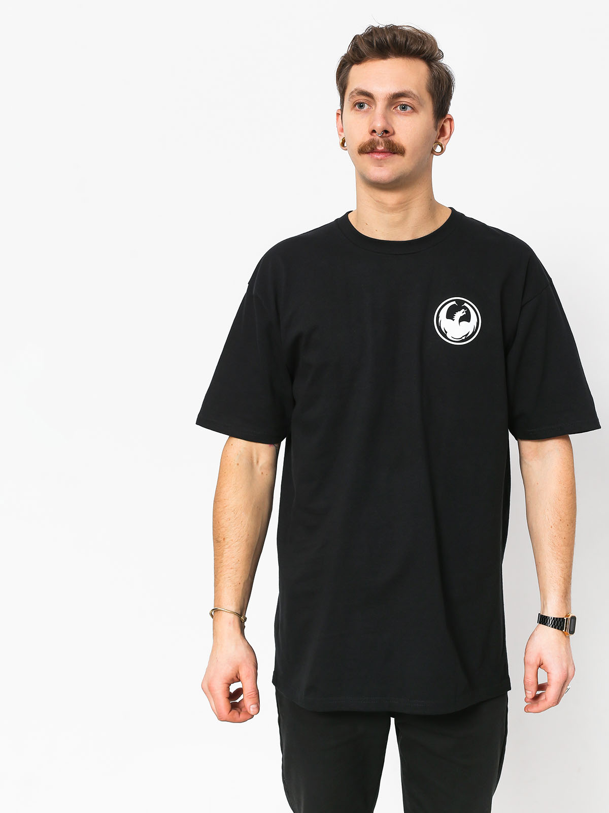 T-shirt Dragon Icon Staple Line (black)