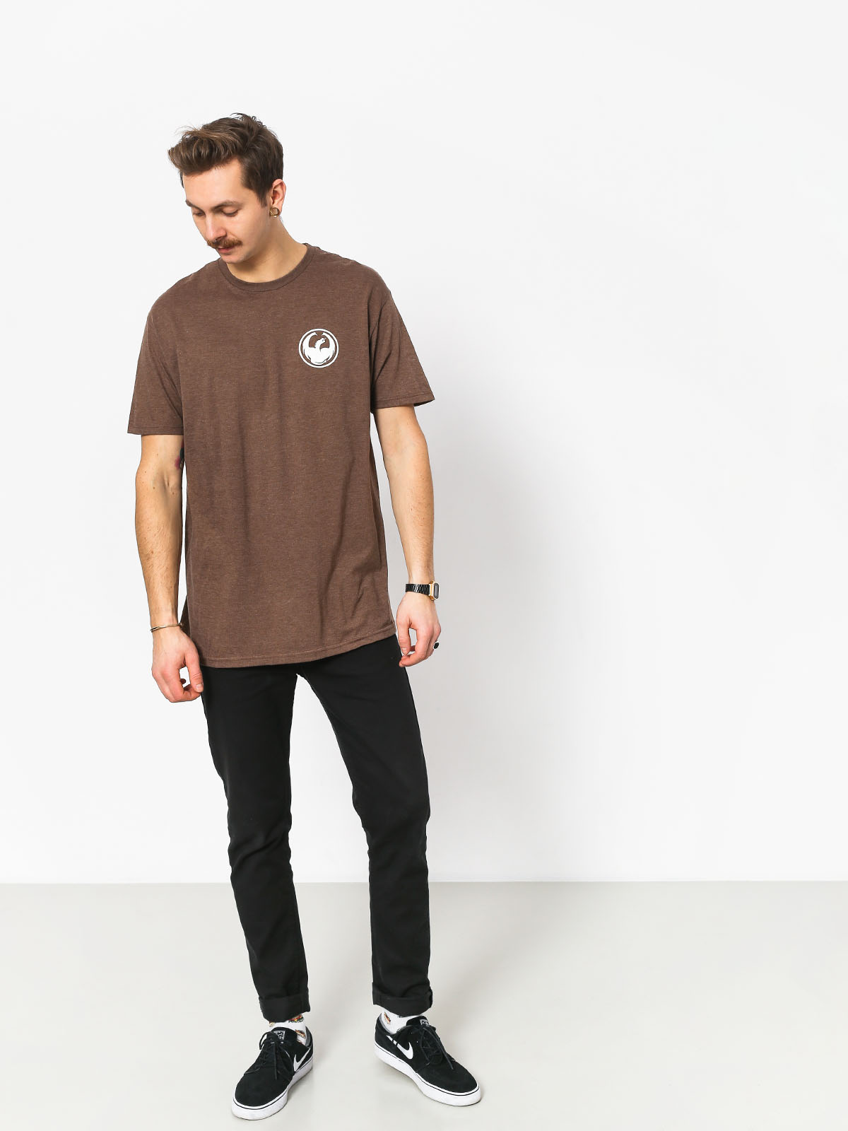 T-shirt Dragon Icon (brown heather)