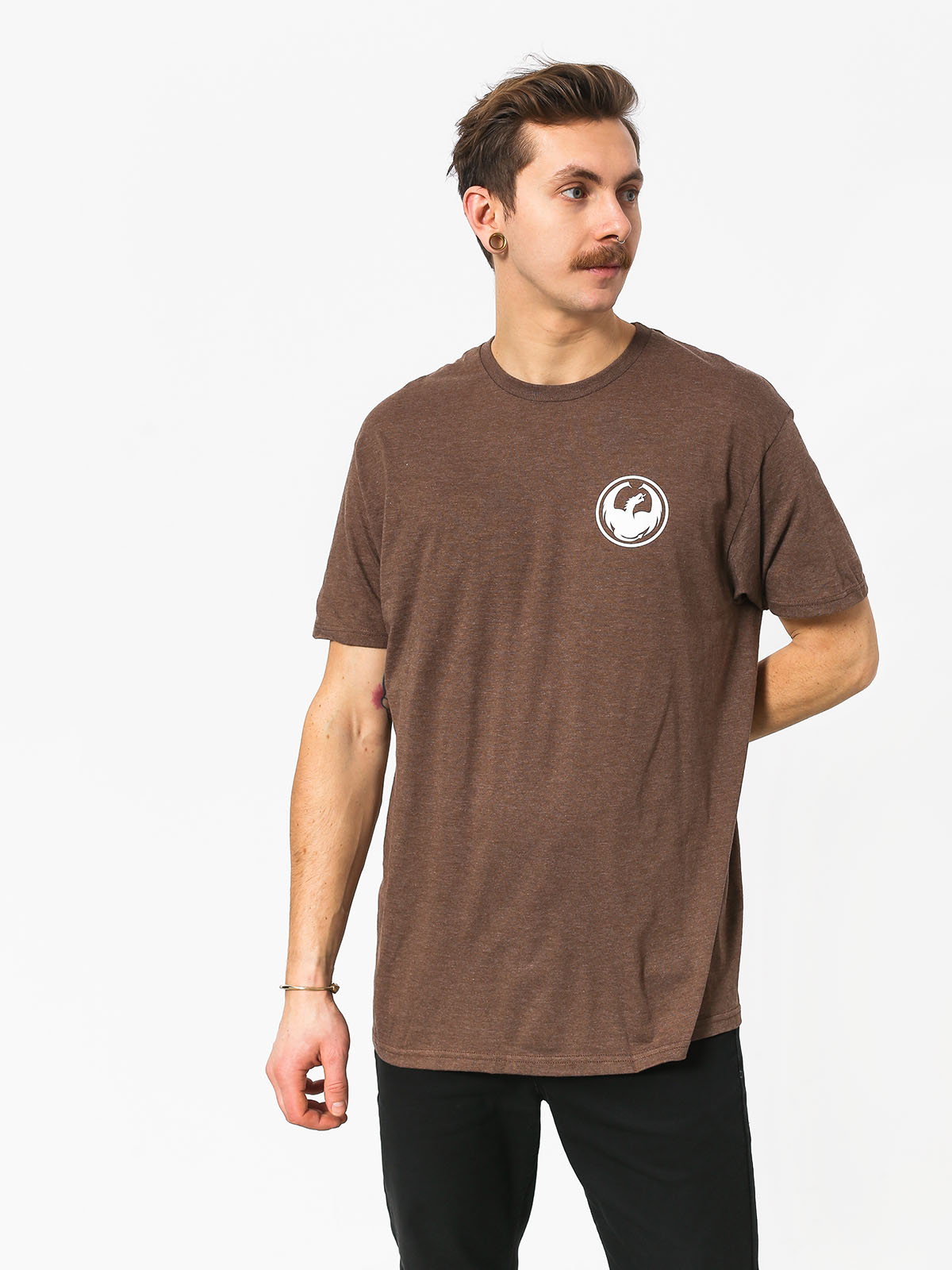 T-shirt Dragon Icon (brown heather)