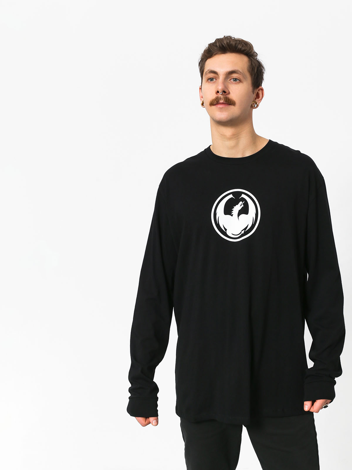 Longsleeve Dragon Icon Staple Line (black)