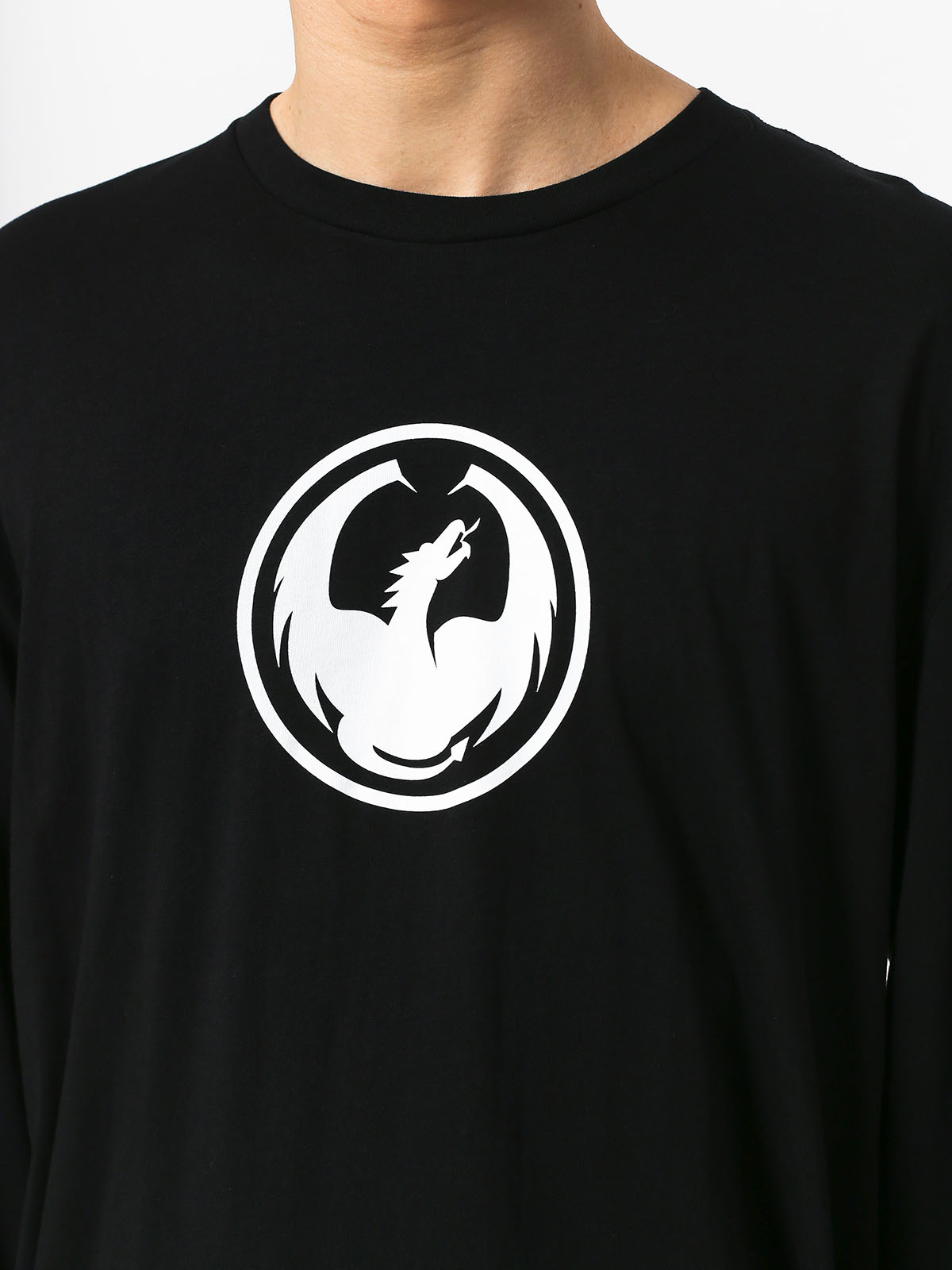 Longsleeve Dragon Icon Staple Line (black)