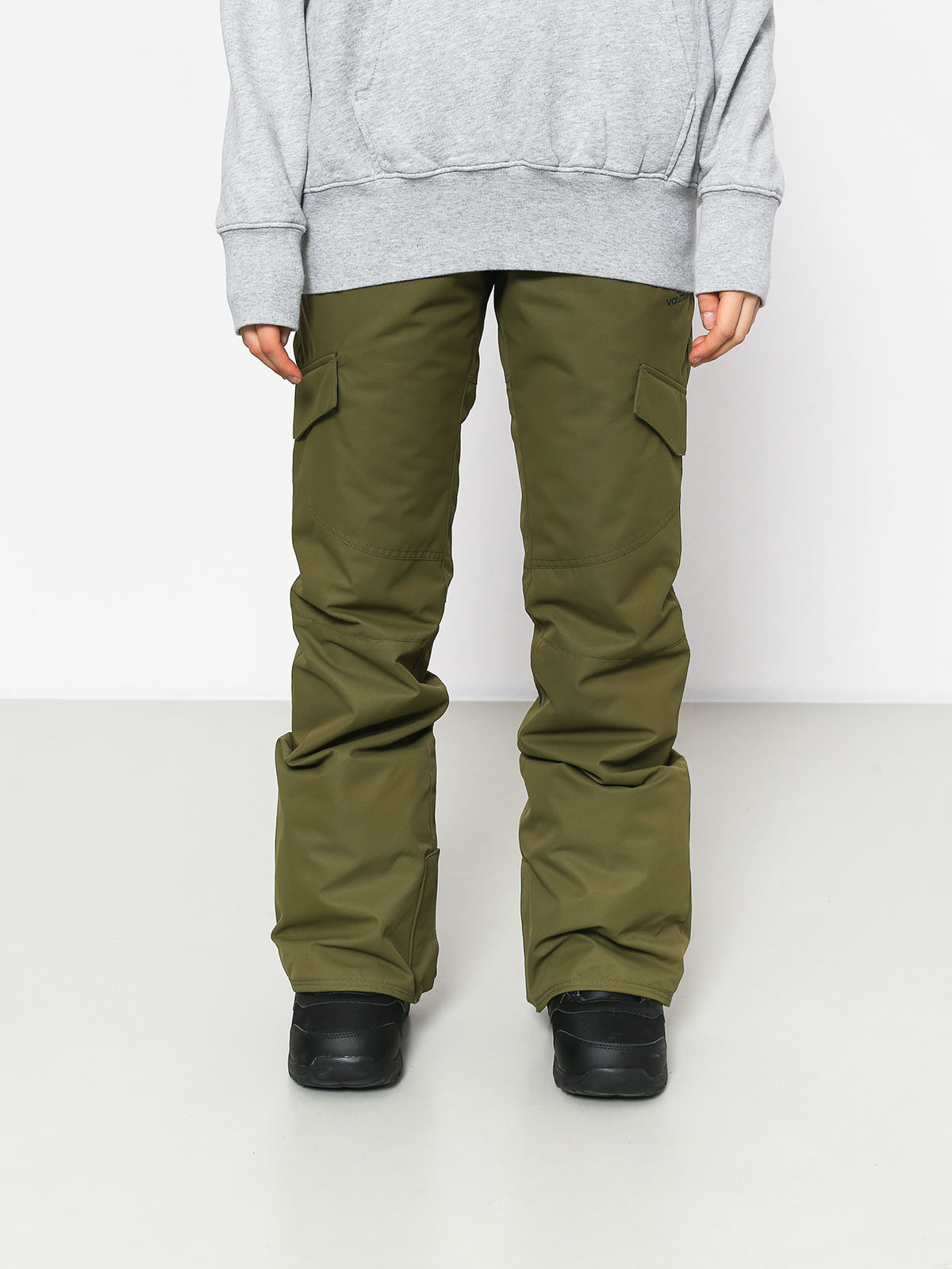 Damskie Spodnie snowboardowe Volcom Bridger Ins (mil)