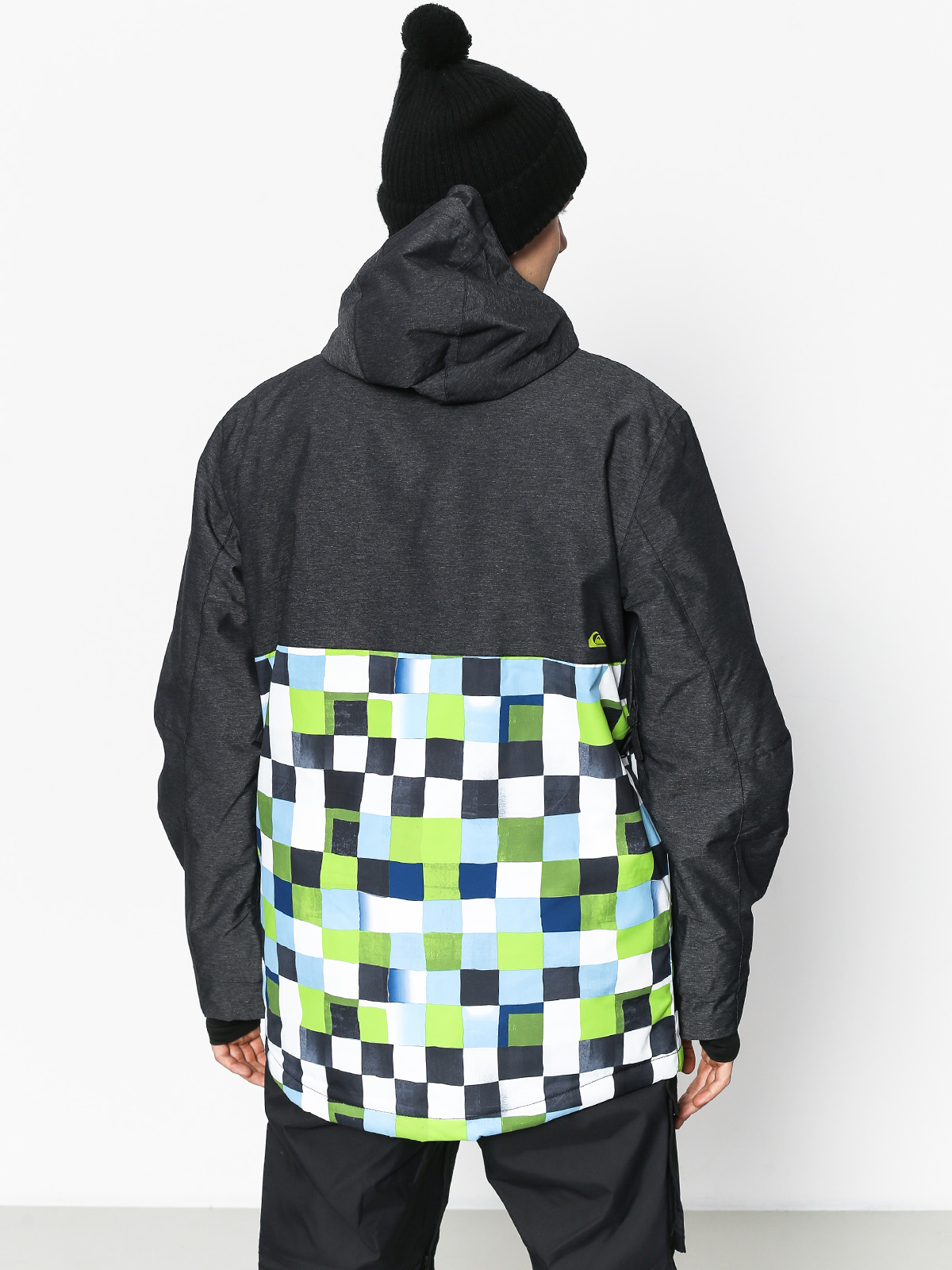 Męska Kurtka snowboardowa Quiksilver Sierra (check atomic green)
