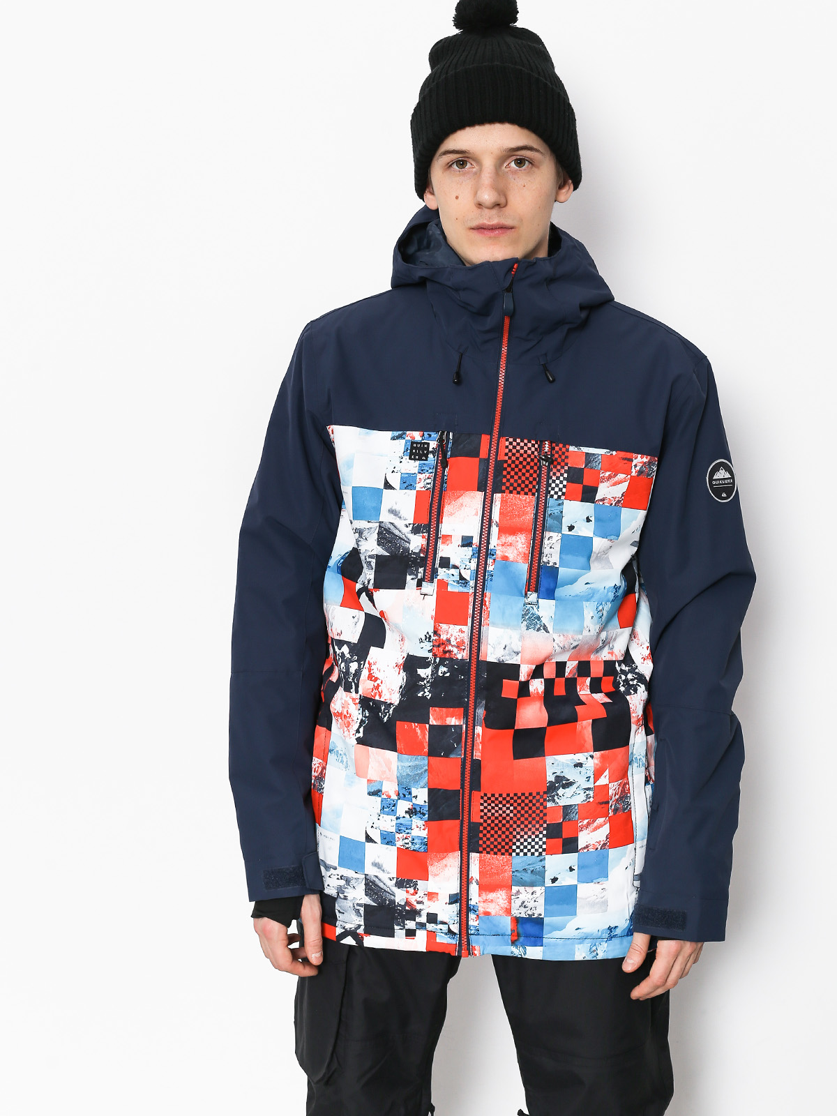 Męska Kurtka snowboardowa Quiksilver Mission Blck (money time flame)