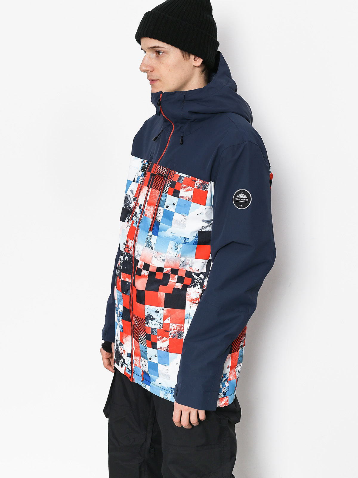 Męska Kurtka snowboardowa Quiksilver Mission Blck (money time flame)