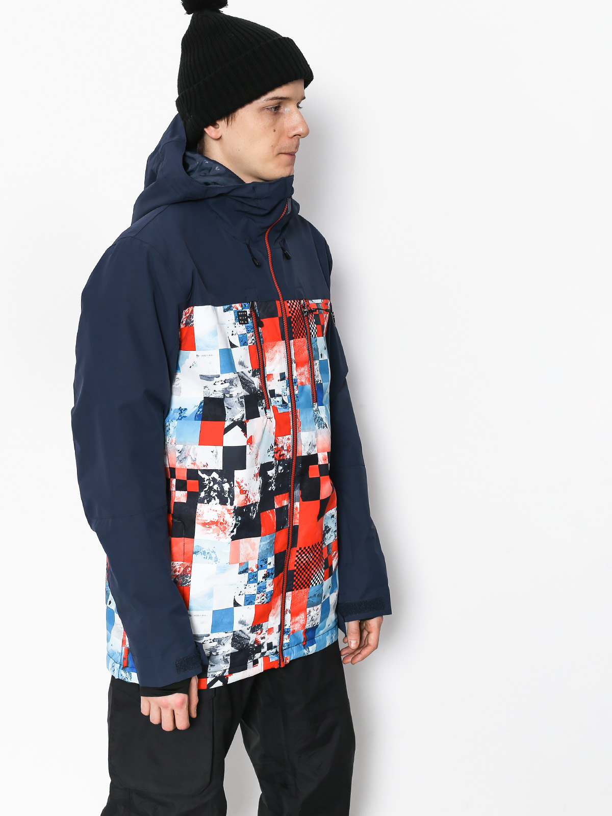 Męska Kurtka snowboardowa Quiksilver Mission Blck (money time flame)