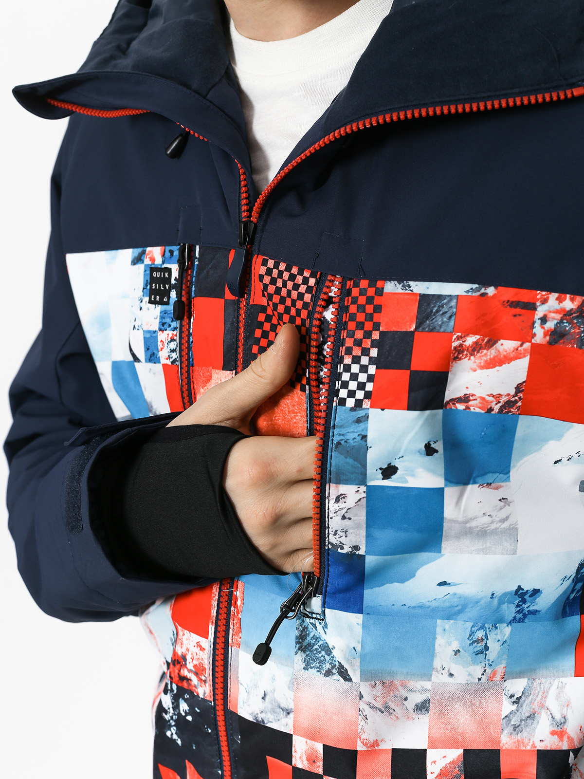 Męska Kurtka snowboardowa Quiksilver Mission Blck (money time flame)