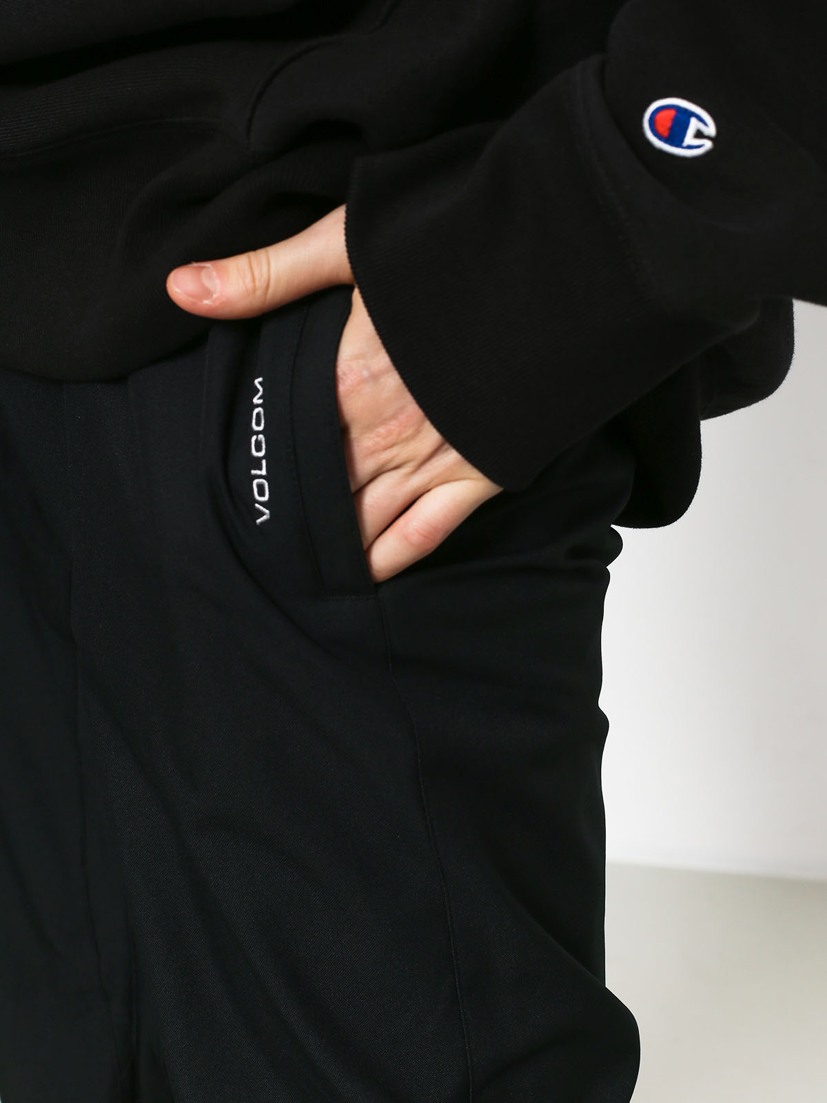 Męskie Spodnie snowboardowe Volcom Freakin Snow Chino (blk)