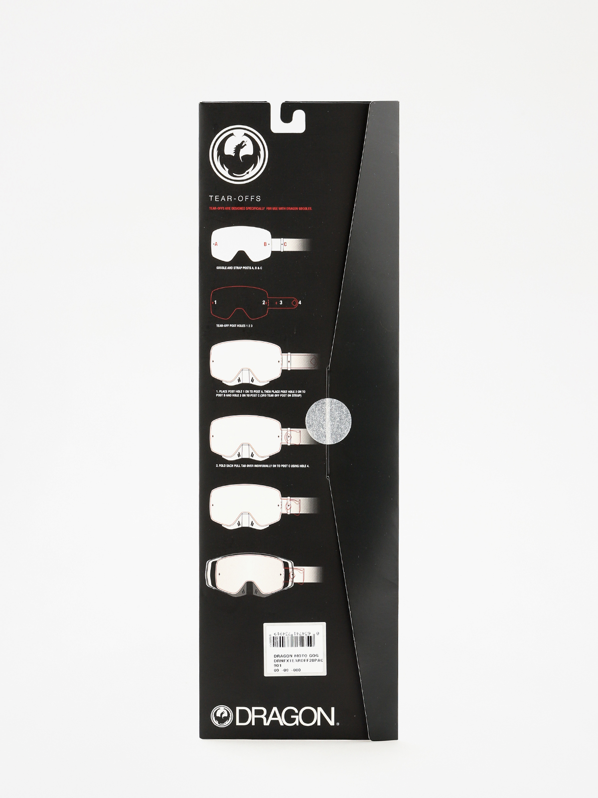 Zrywki do gogli Dragon NFX (tear off 20 pack clear)