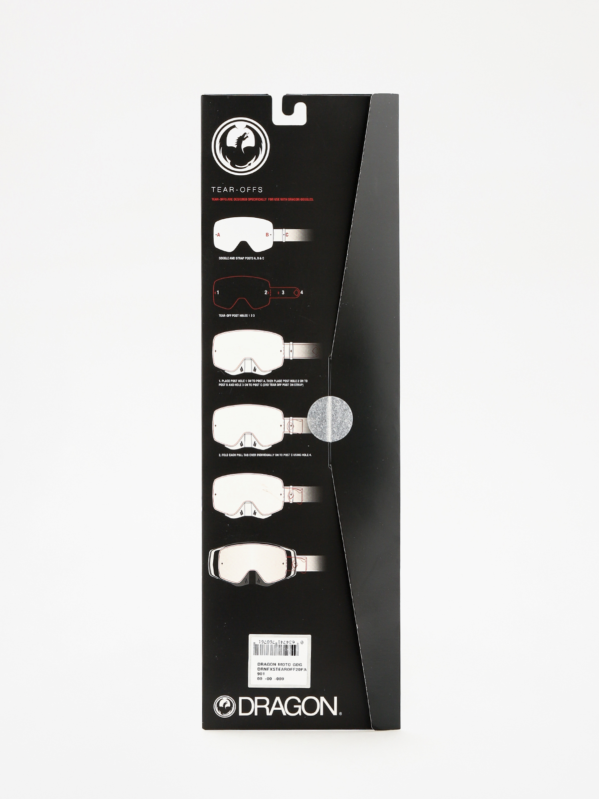 Zrywki do gogli Dragon NFXs (tear off 20 pack clear)