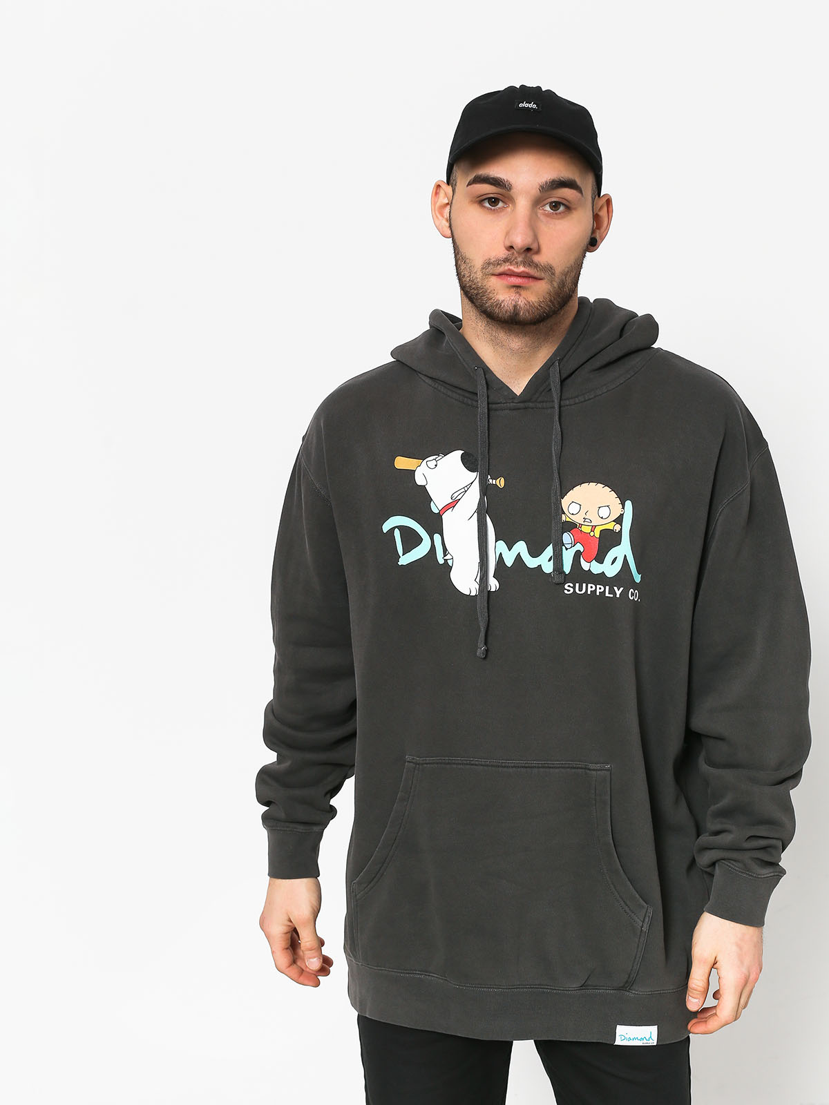 Bluza z kapturem Diamond Supply Co. Family Guy Og Script (black)