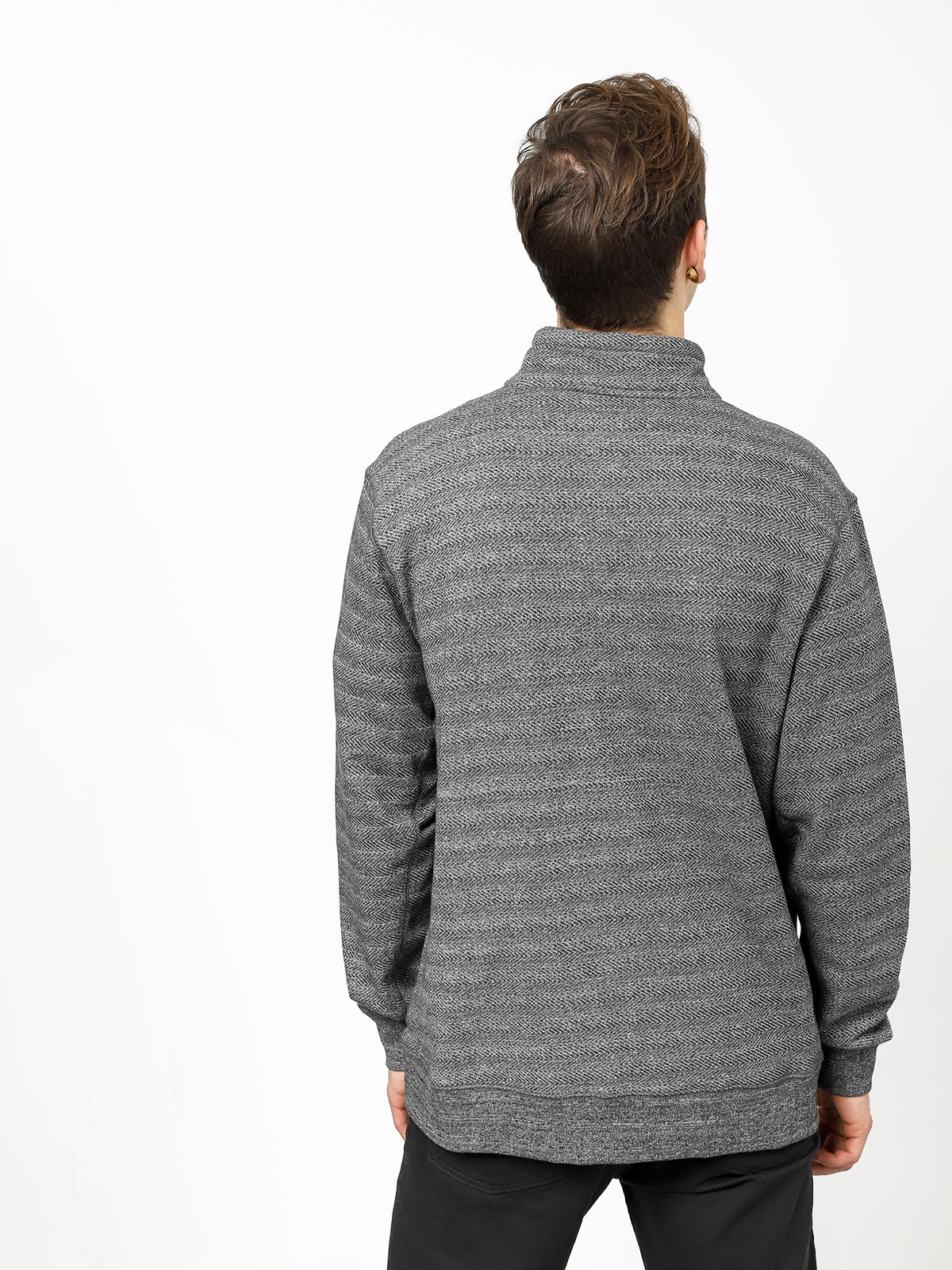 Bluza z kapturem Diamond Supply Co. Diamante Mock Neck (heather grey)