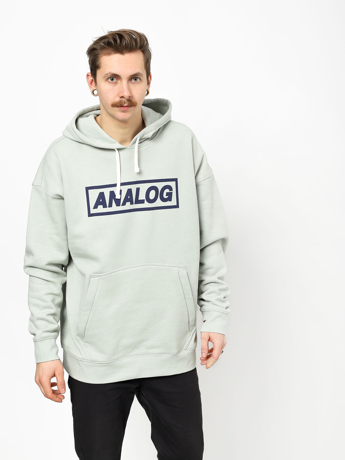 Bluza z kapturem Analog Crux HD (aqua gray)