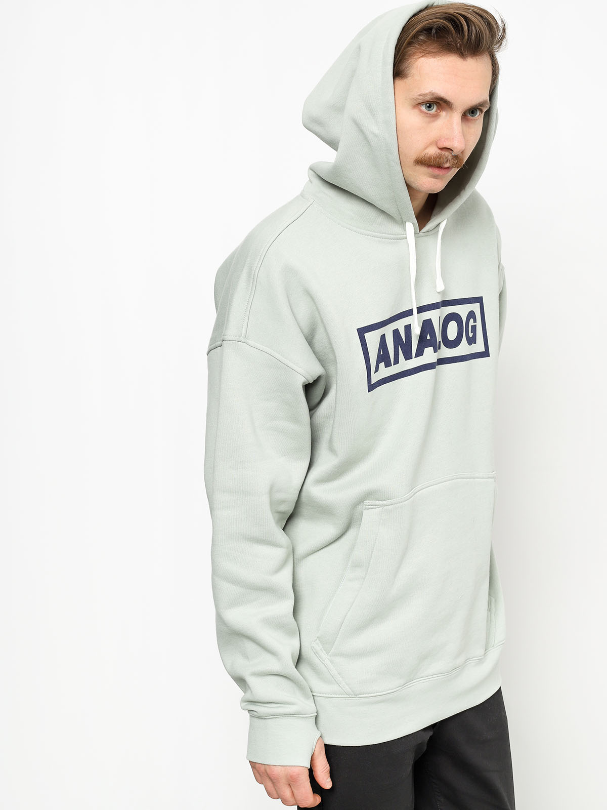 Bluza z kapturem Analog Crux HD (aqua gray)