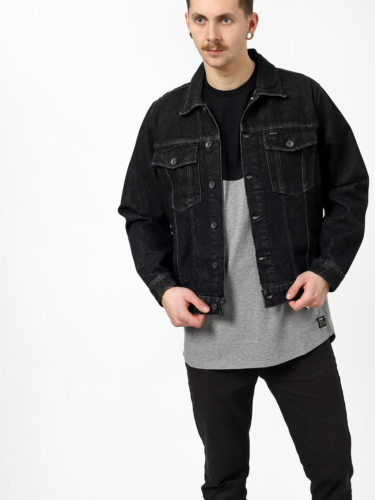 Kurtka Brixton Cable Denim (black)