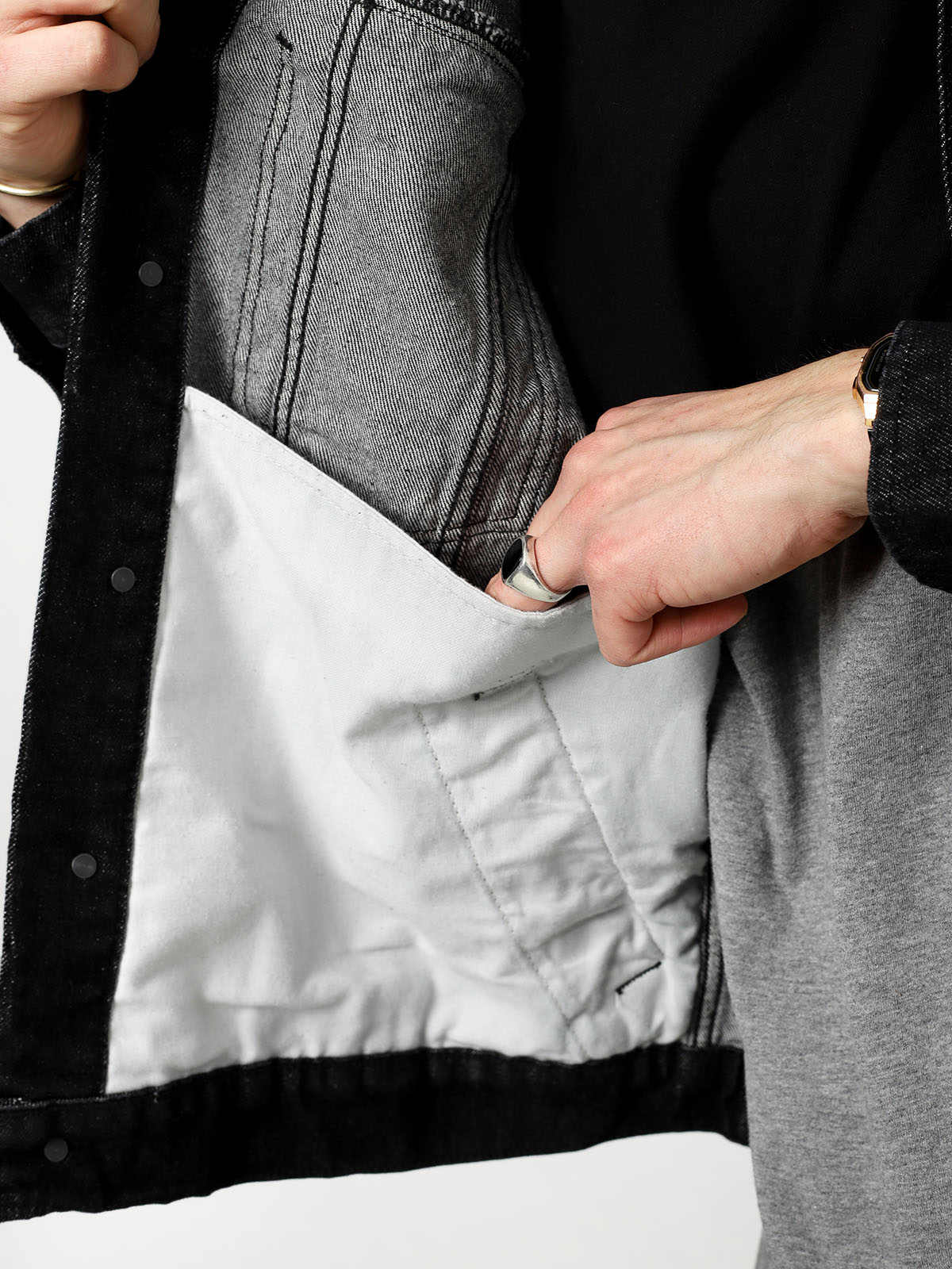 Kurtka Brixton Cable Denim (black)