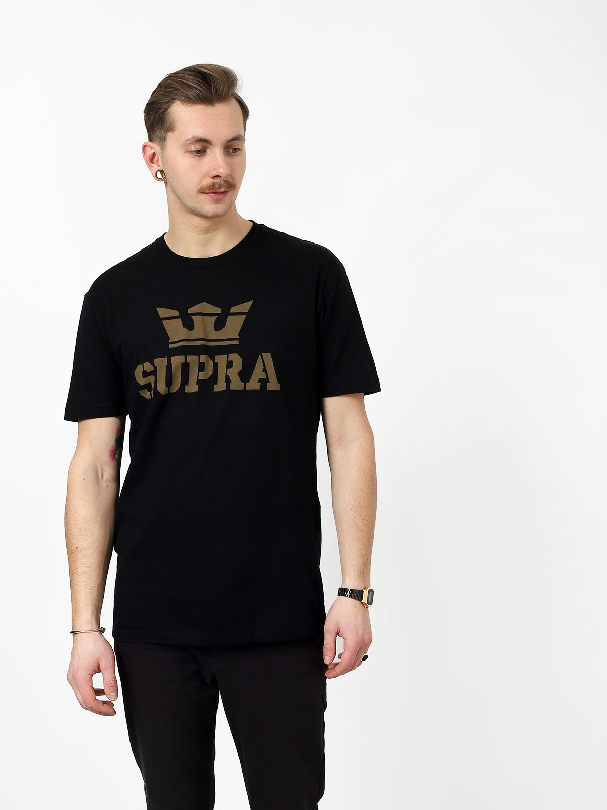 T-shirt Supra Above Regular (black/dk olv)