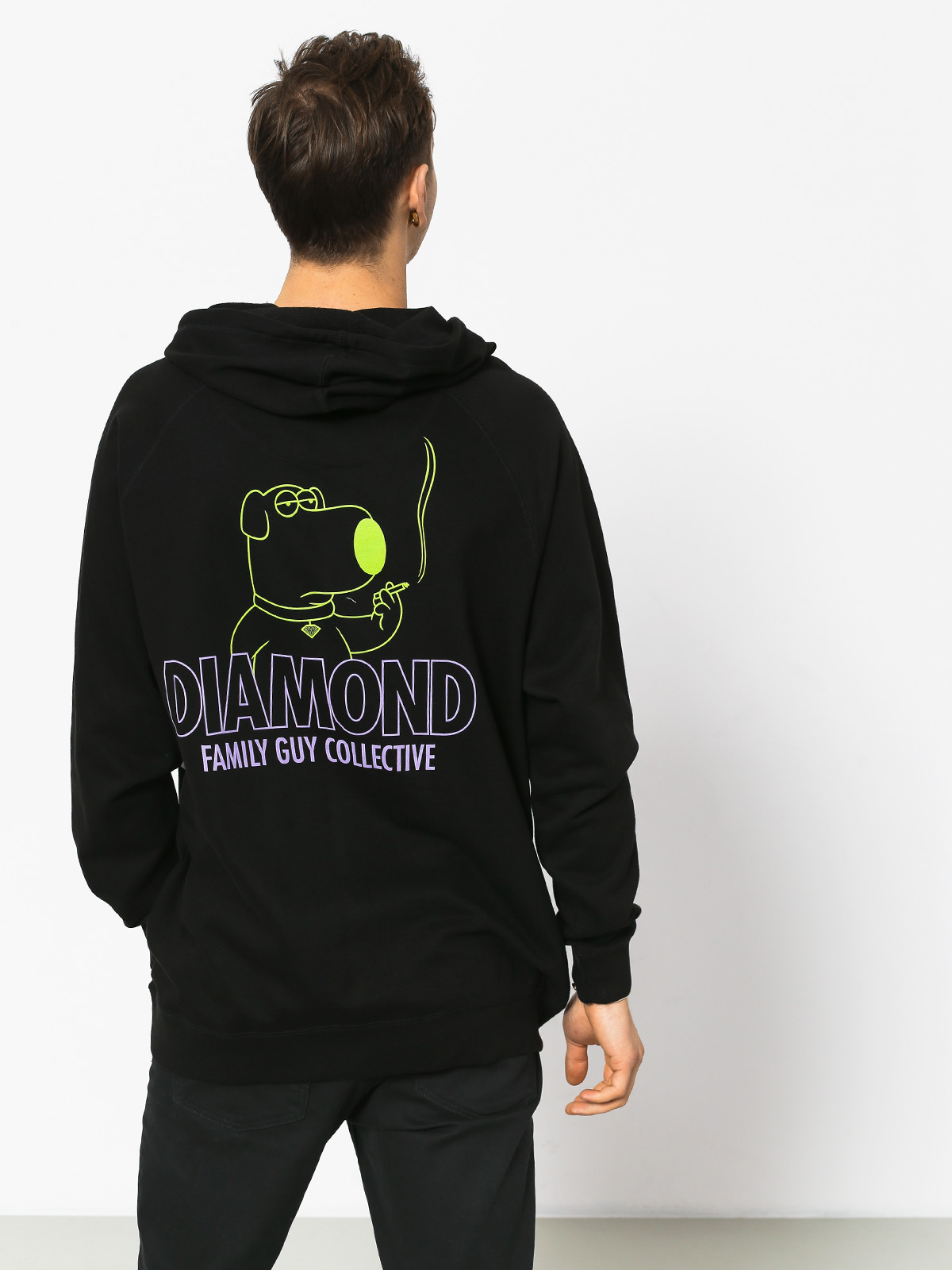 Bluza z kapturem Diamond Supply Co. Family Guy Collective (black)